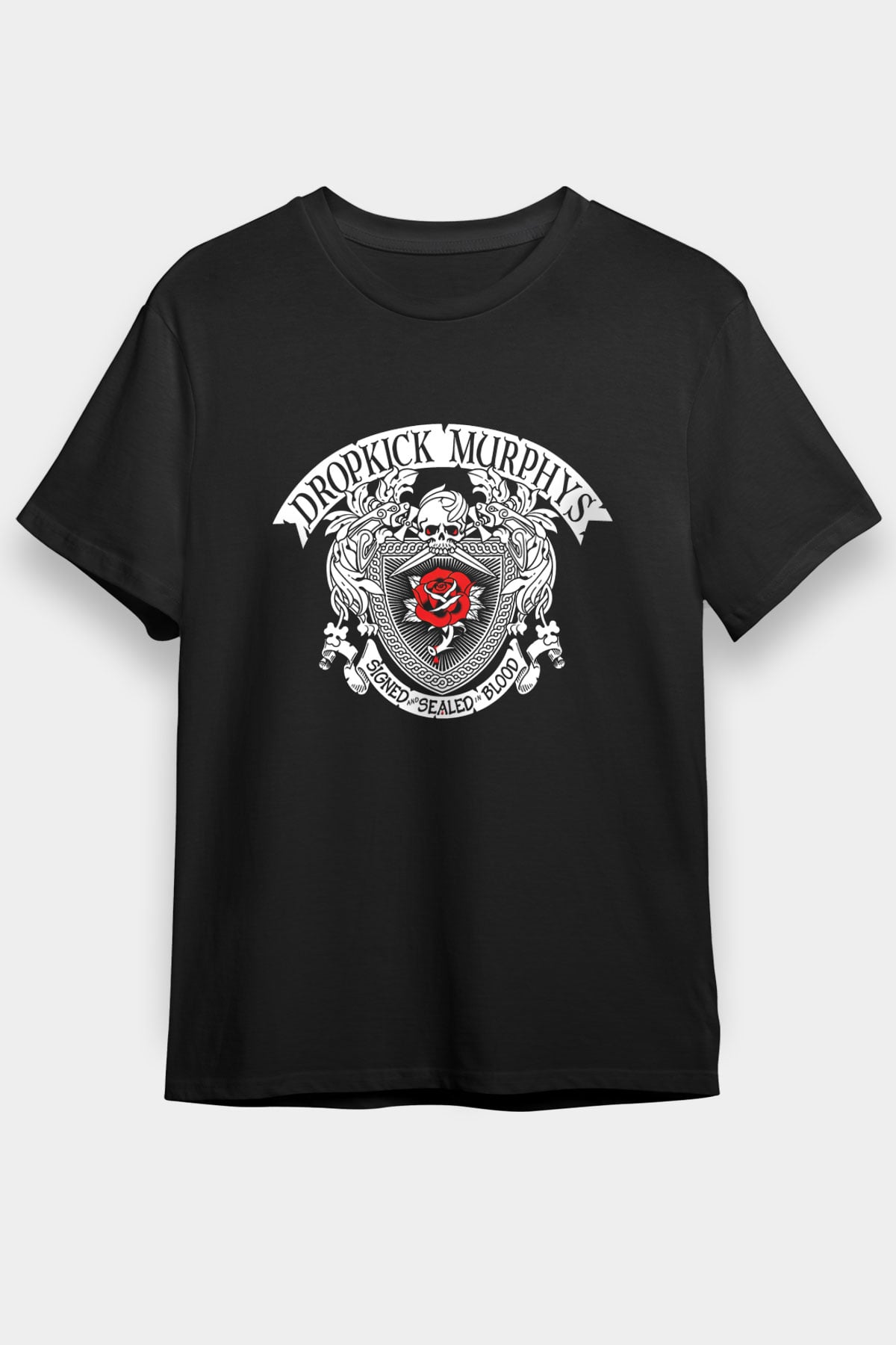 Dropkick Murphys Baskılı Unisex Siyah Tişört
