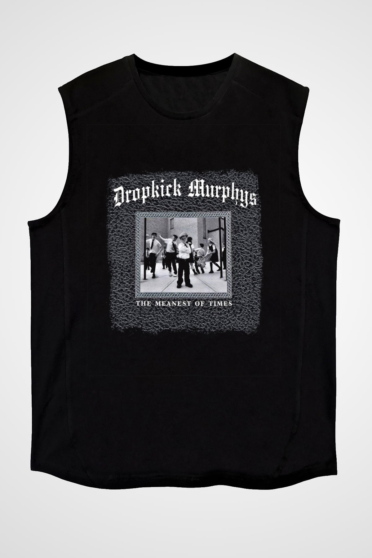 Dropkick Murphys Baskılı Unisex Siyah Kolsuz Tişört