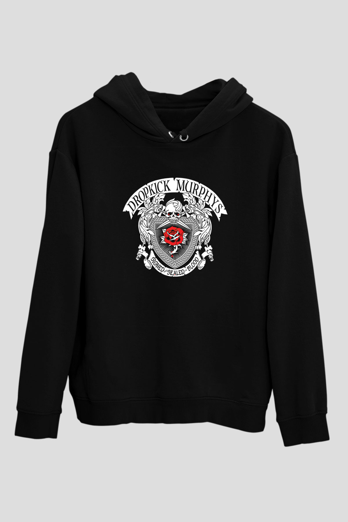 Dropkick Murphys Baskılı Unisex Siyah Hoodie