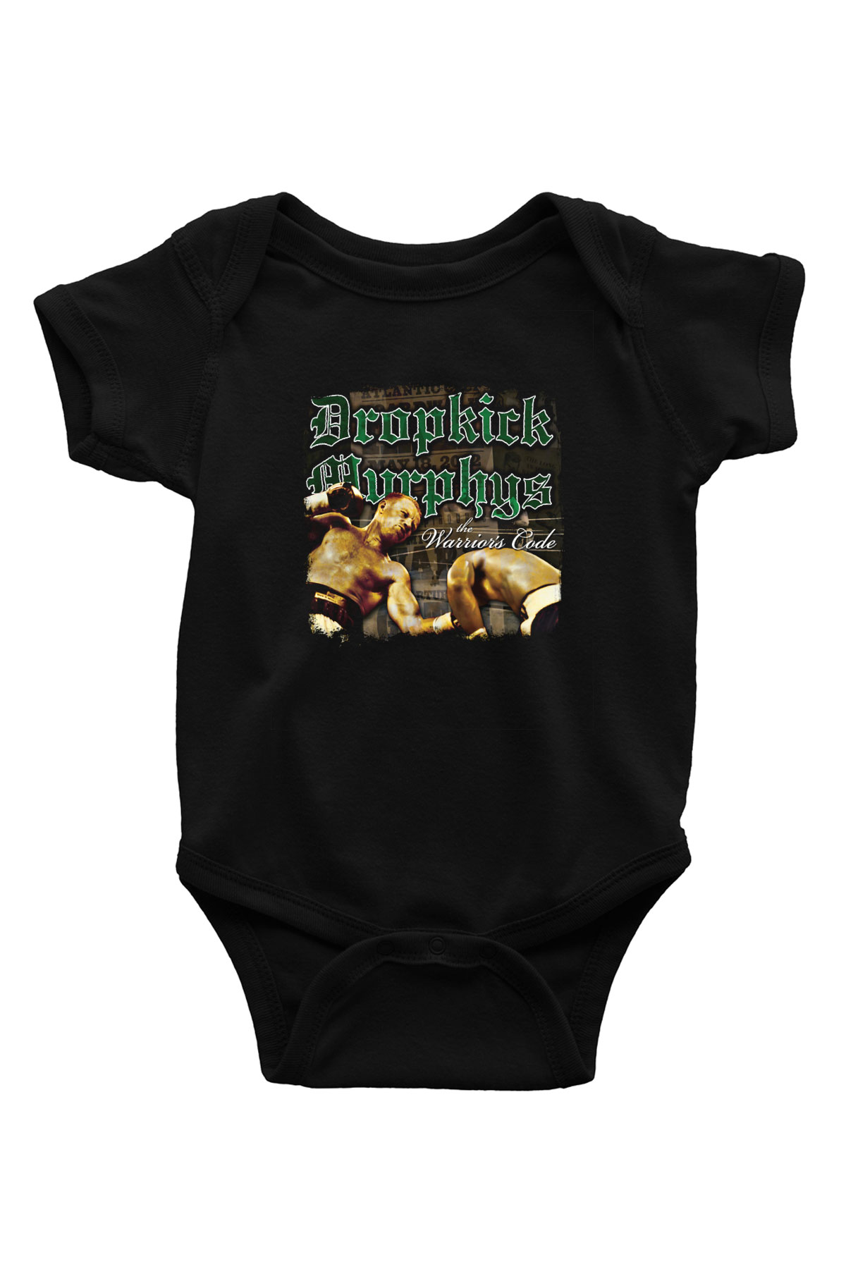 Dropkick Murphys Baskılı Unisex Siyah Bebek Body - Zıbın