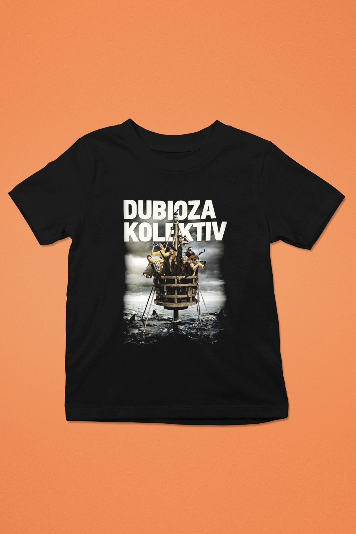 Dubioza kolektiv Baskılı Siyah Unisex Çocuk Tişört