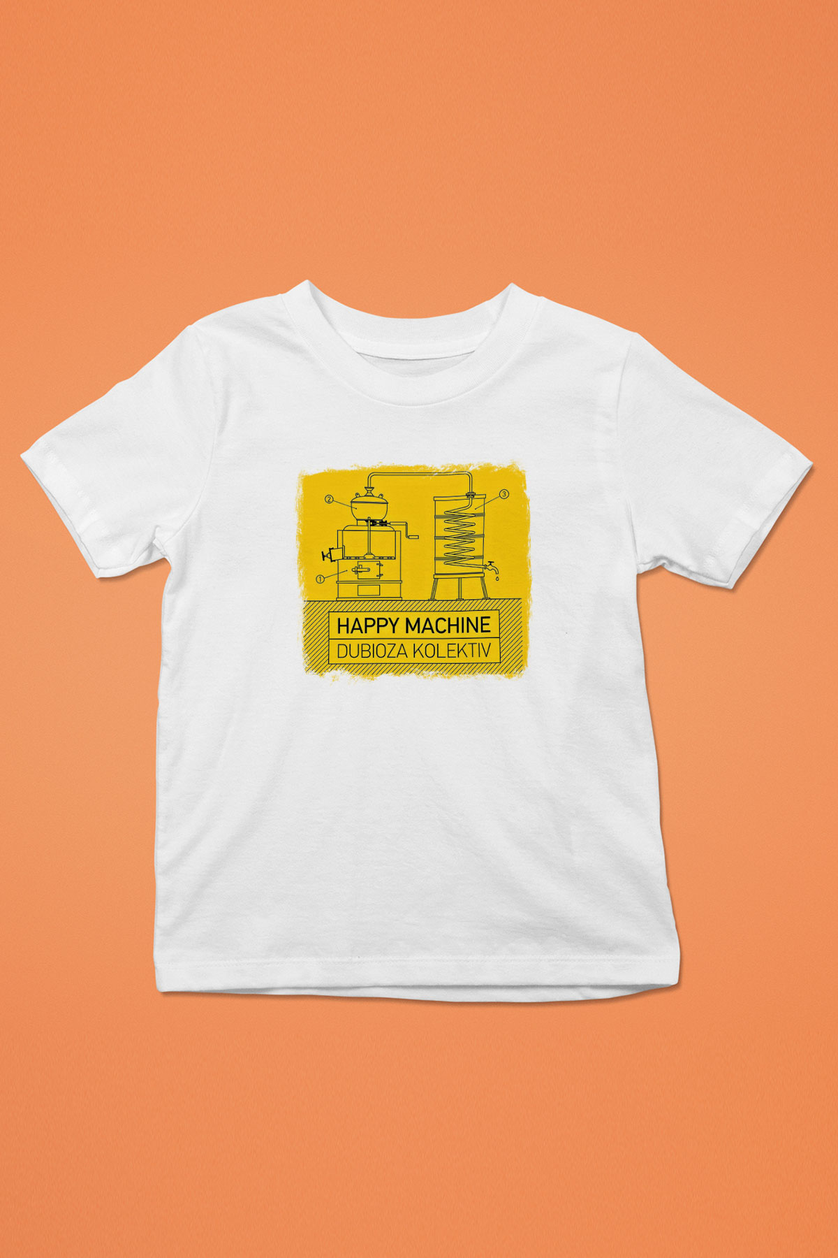 Dubioza Kolektiv Baskılı Unisex Beyaz Çocuk Tişört
