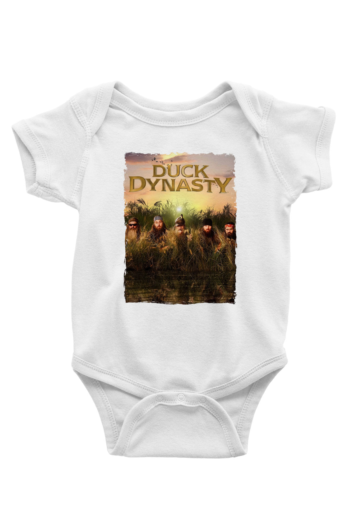 Duck Dynasty Beyaz Bebek Body - Zıbın