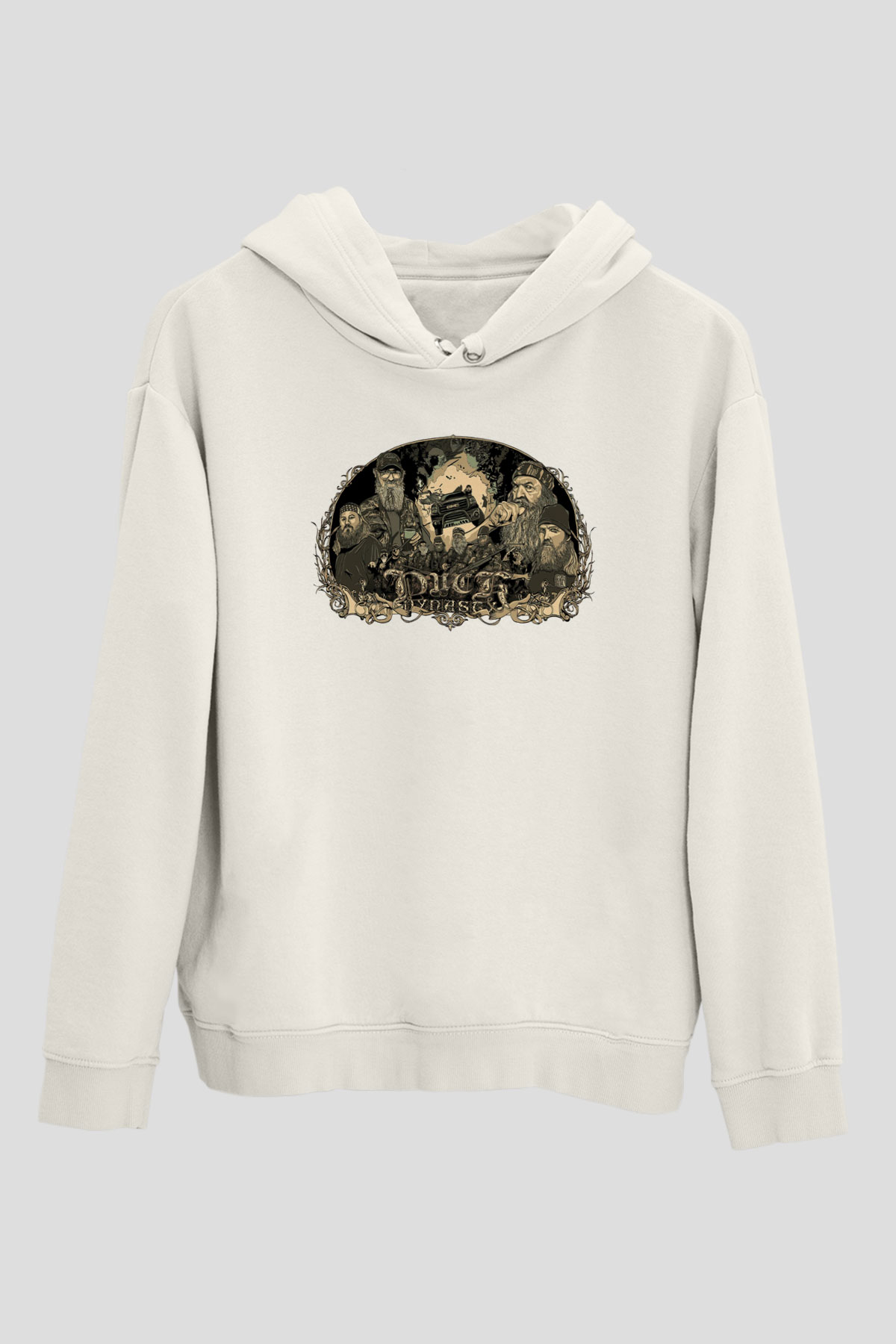 Duck Dynasty Beyaz Unisex Hoodie