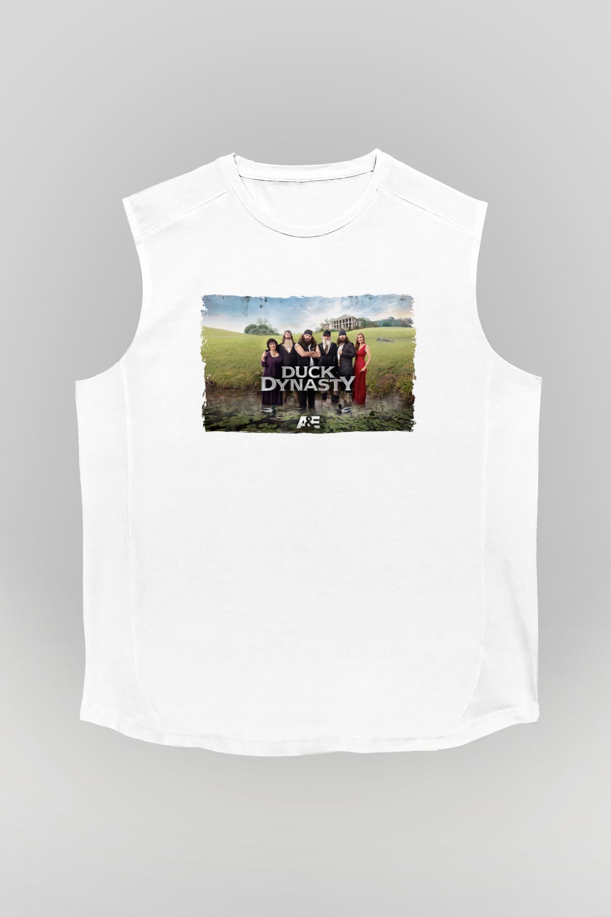 Duck Dynasty Beyaz Unisex Kolsuz Tişört