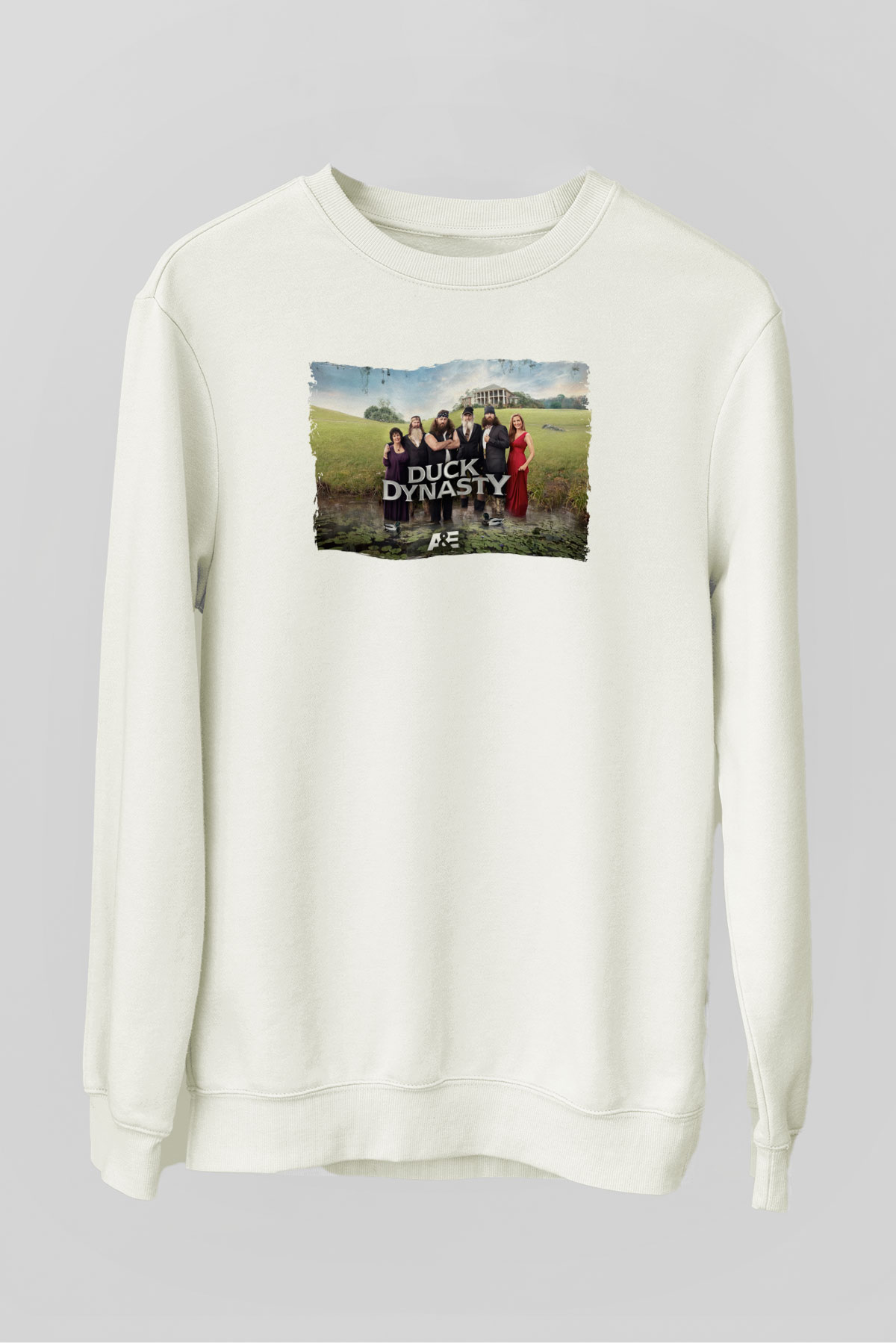 Duck Dynasty Beyaz Unisex Sweatshirt