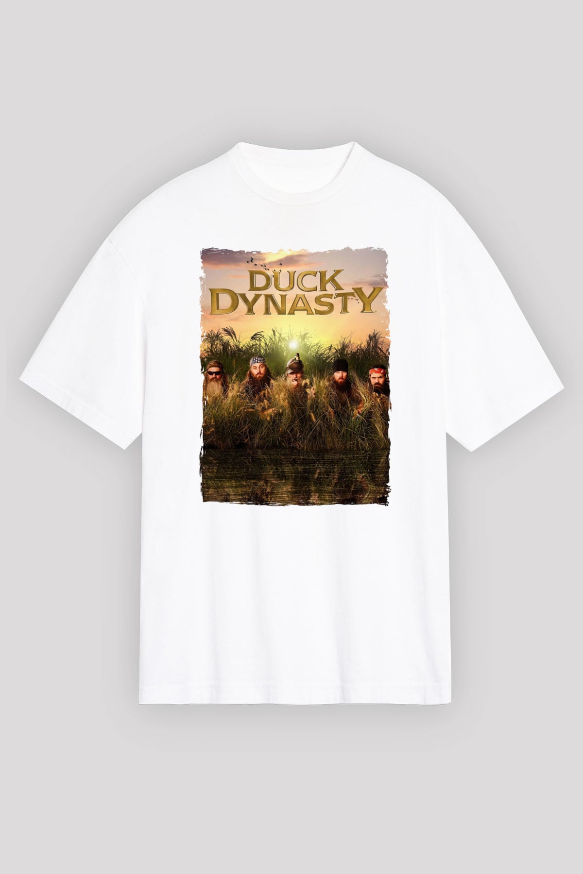 Duck Dynasty Beyaz Unisex Tişört T-Shirt