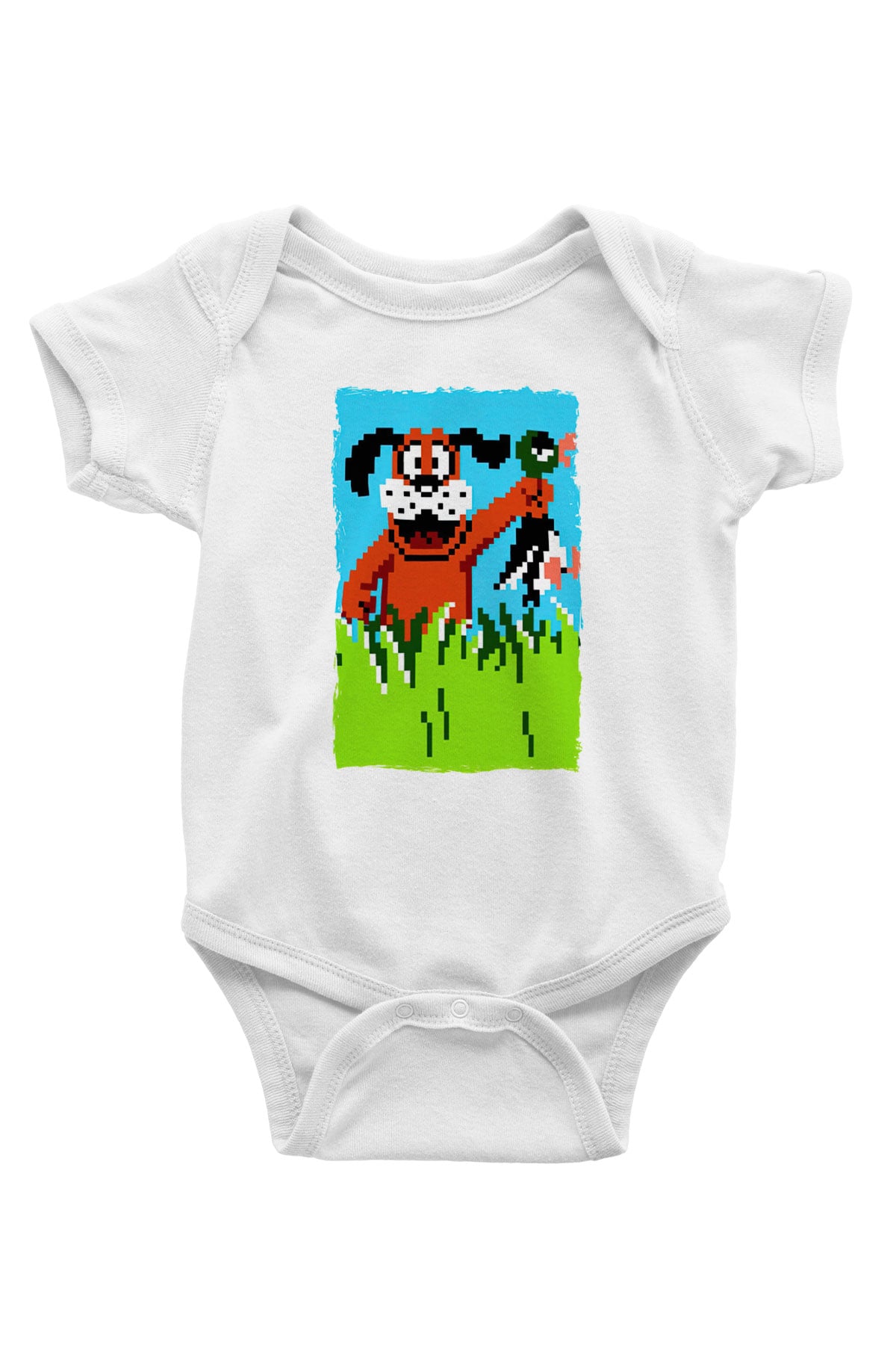 Duck Hunt Beyaz Bebek Body - Zıbın
