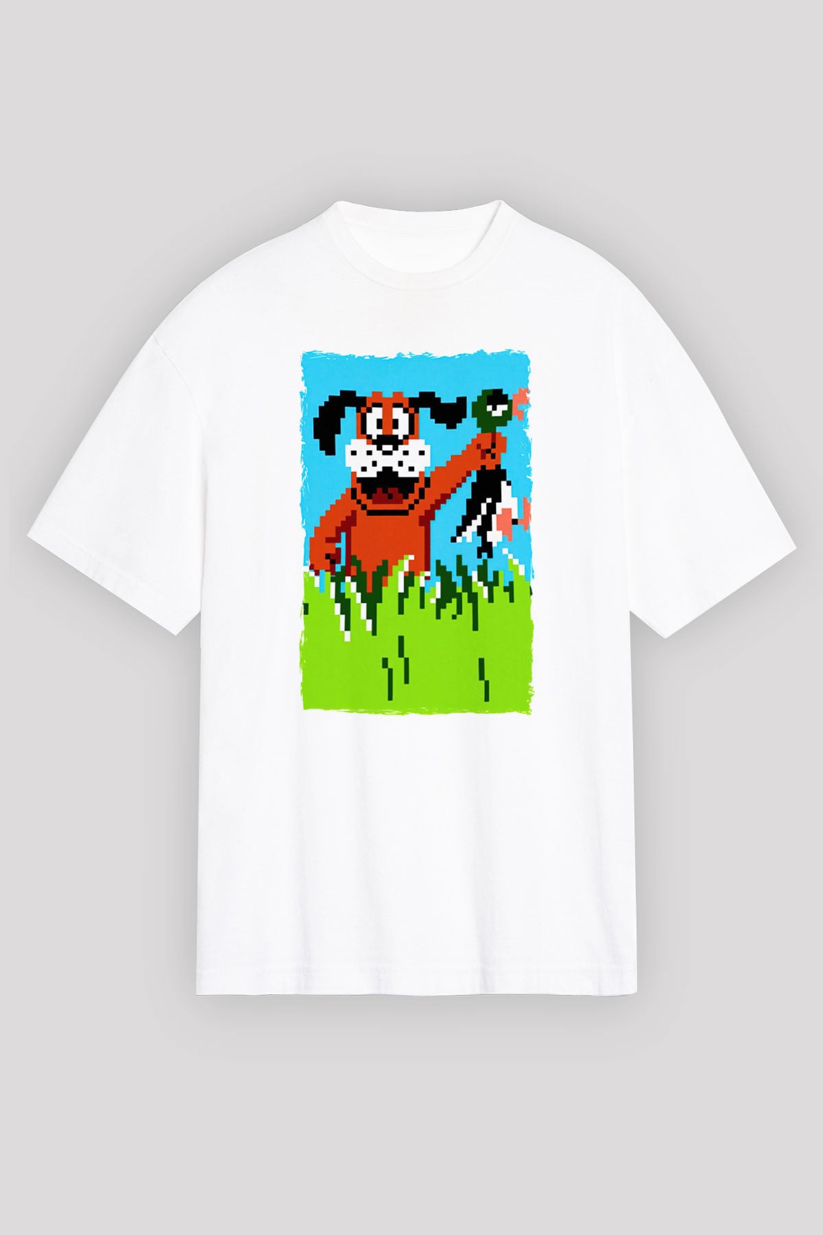Duck Hunt Beyaz Unisex Tişört T-Shirt