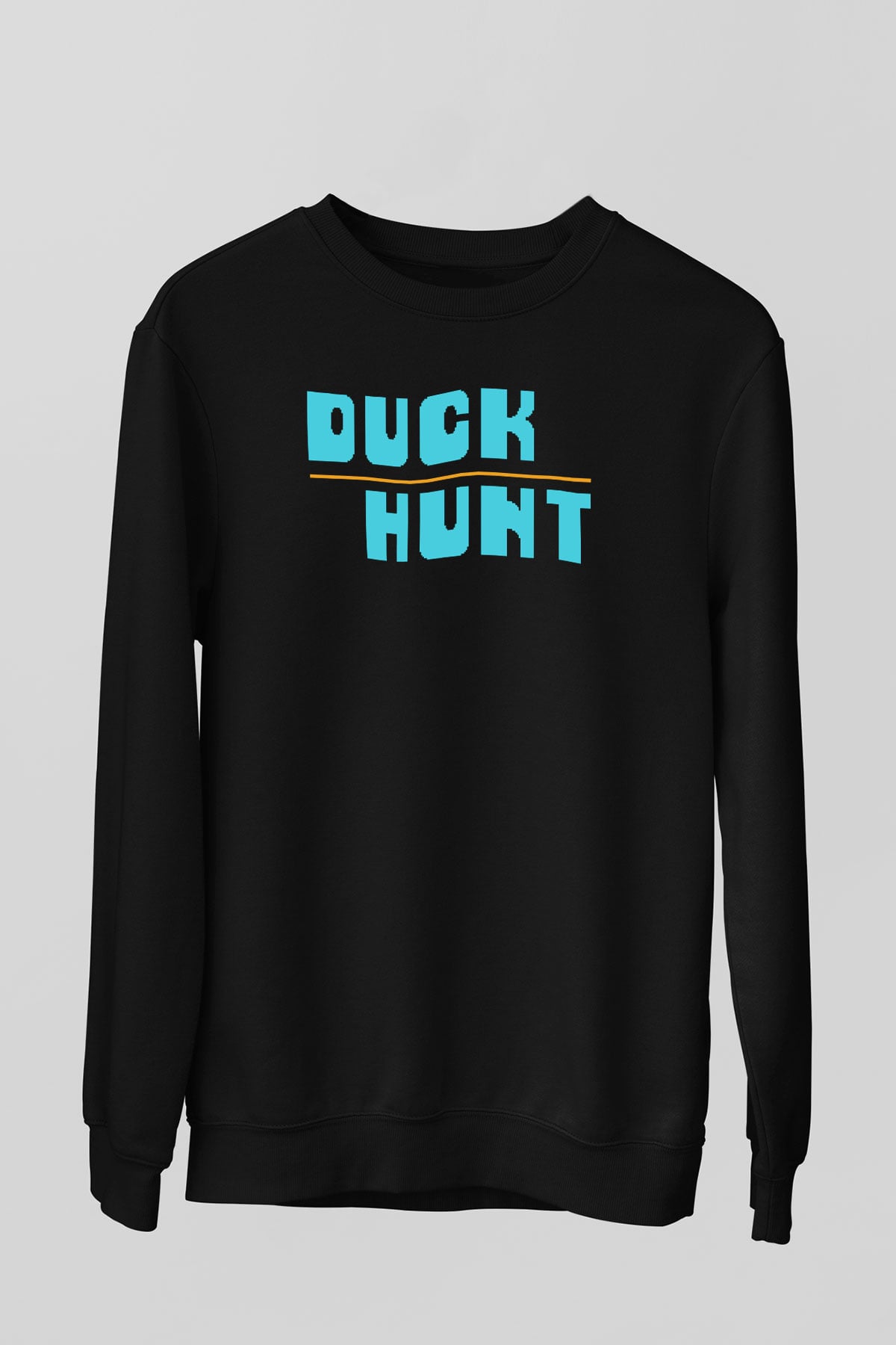 Duck Hunt Siyah Unisex Sweatshirt