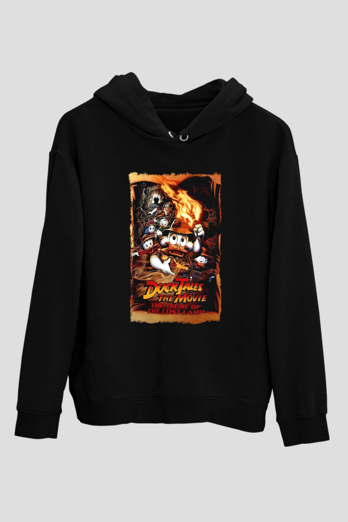DuckTales Siyah Unisex Hoodie