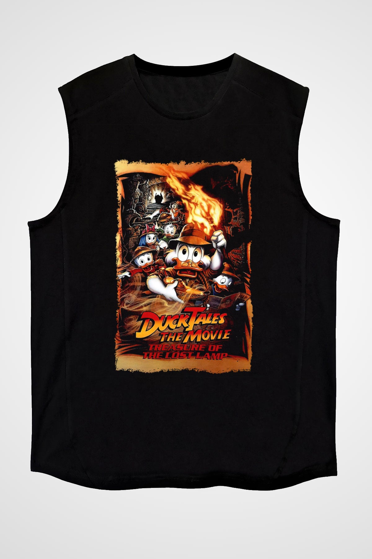 DuckTales Siyah Unisex  Kolsuz Tişört