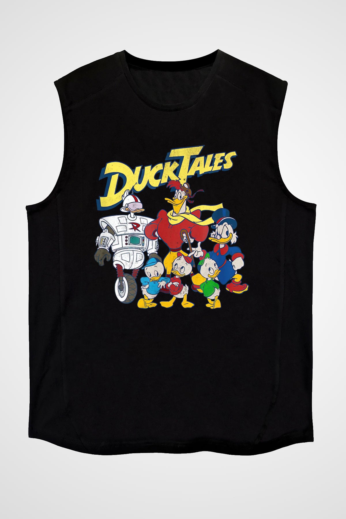 DuckTales Siyah Unisex  Kolsuz Tişört