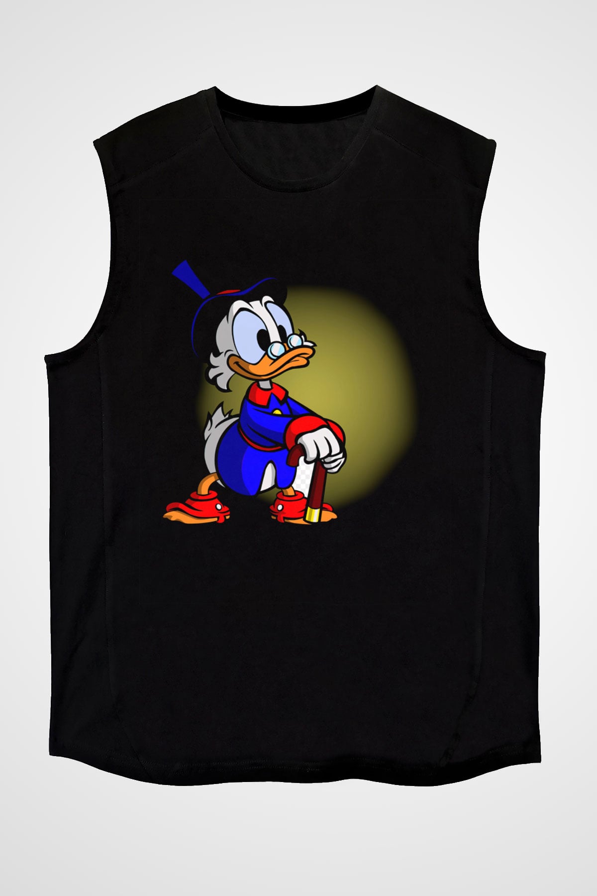 DuckTales Siyah Unisex Kolsuz Tişört