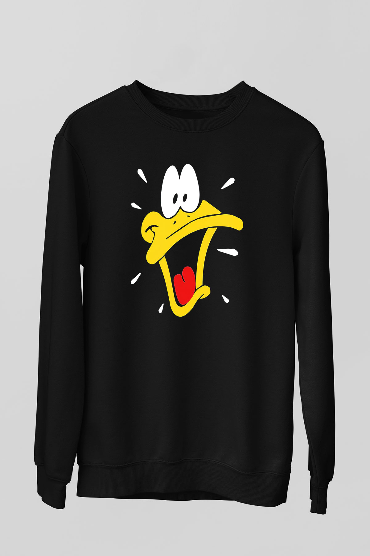 DuckTales Siyah Unisex Sweatshirt