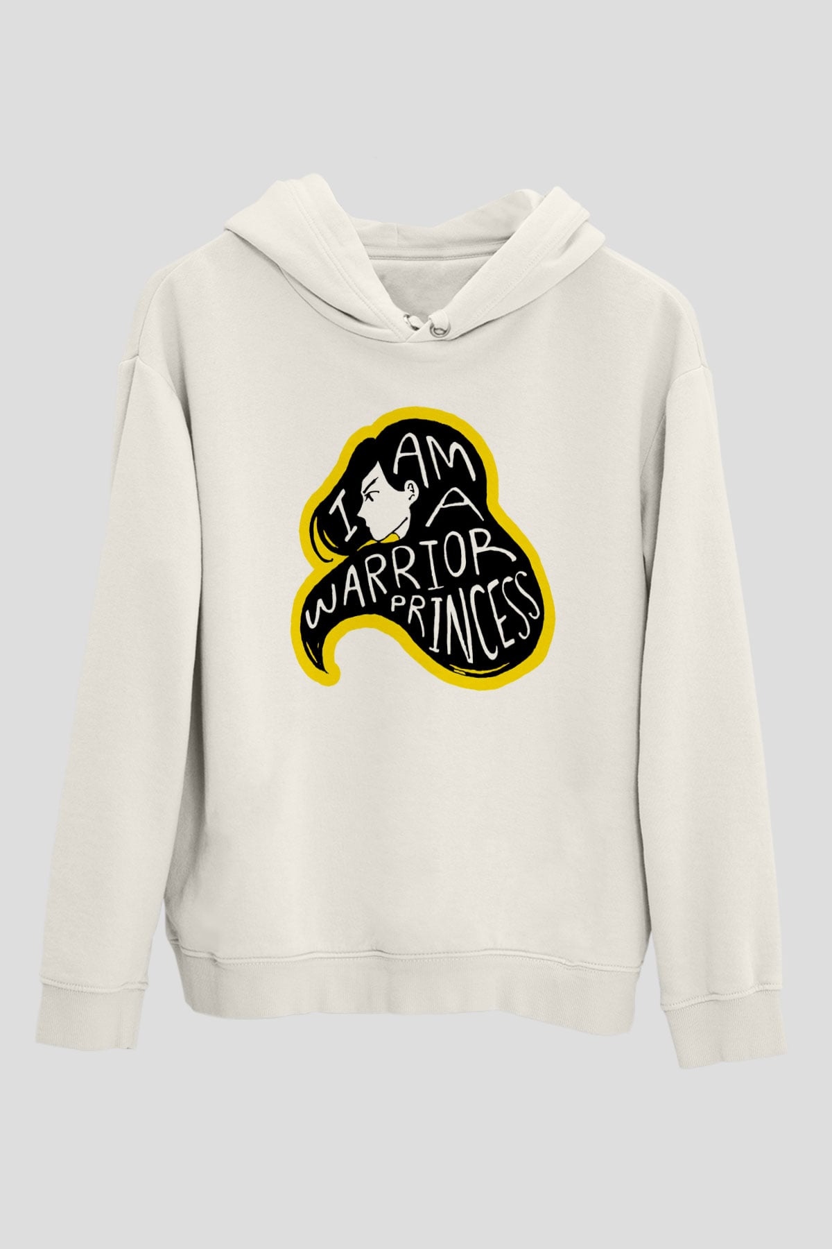 Dünya Kadınlar Günü Beyaz Unisex Kapşonlu Sweatshirt