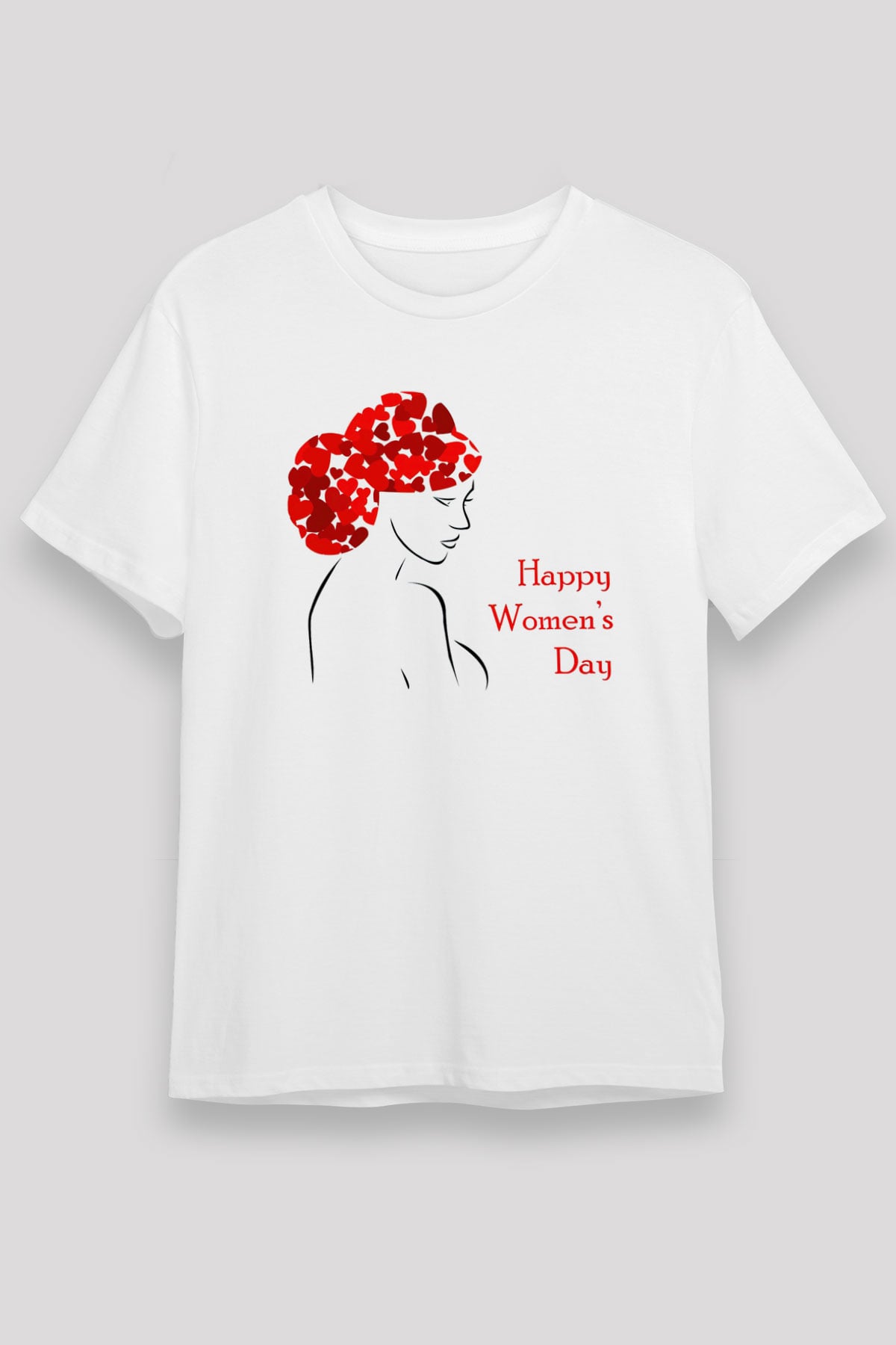 Dünya Kadınlar Günü Beyaz Unisex Tişört T-Shirt - TişörtFabrikası