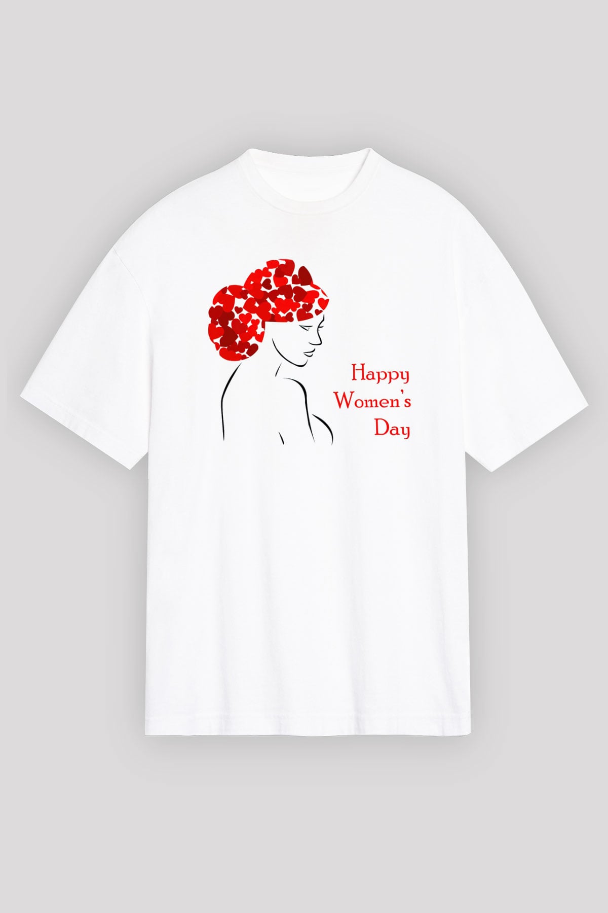 Dünya Kadınlar Günü Beyaz Unisex Tişört T-Shirt - TişörtFabrikası