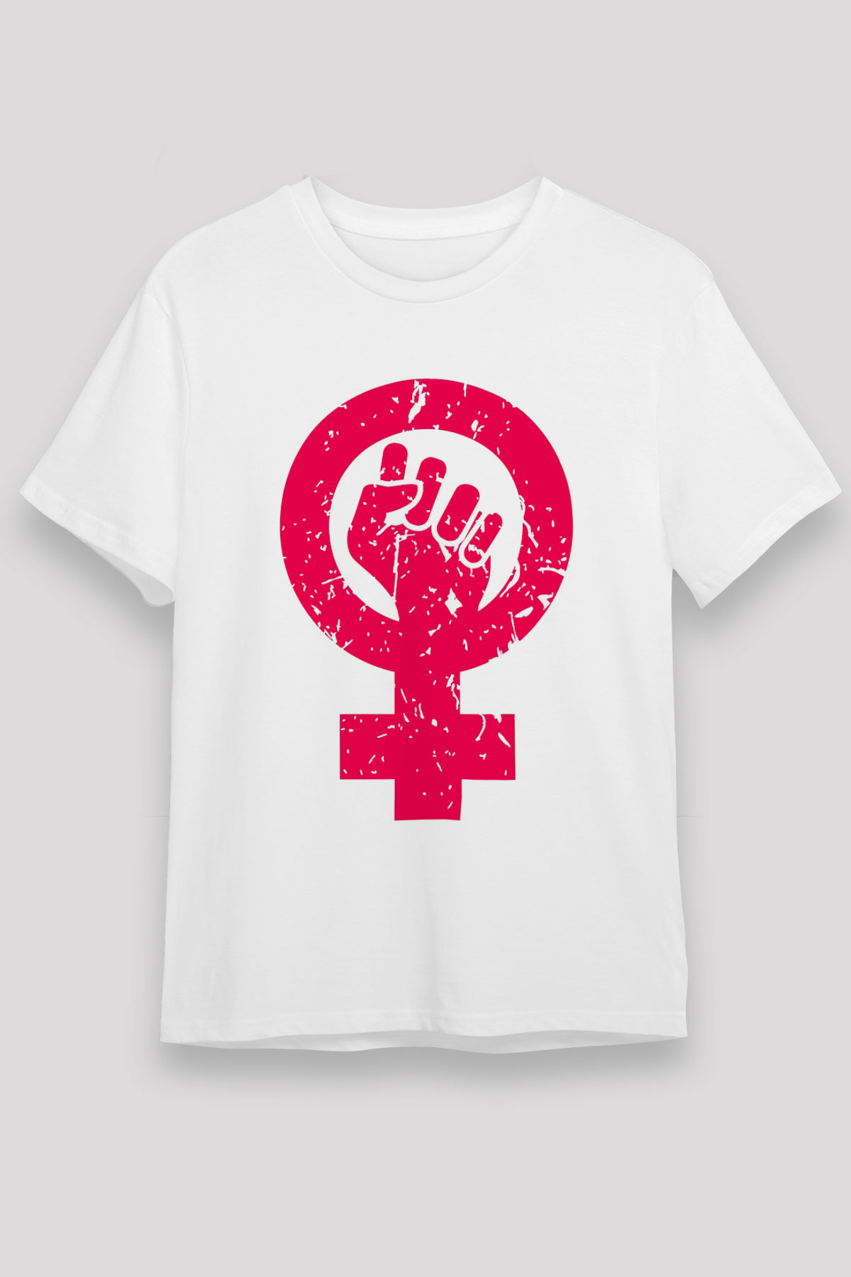 Dünya Kadınlar Günü Beyaz Unisex Tişört T-Shirt - TişörtFabrikası