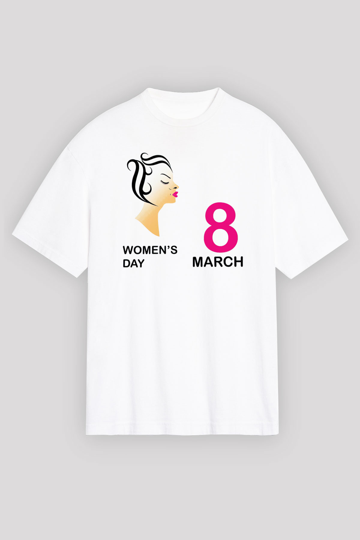 Dünya Kadınlar Günü Beyaz Unisex Tişört T-Shirt - TişörtFabrikası