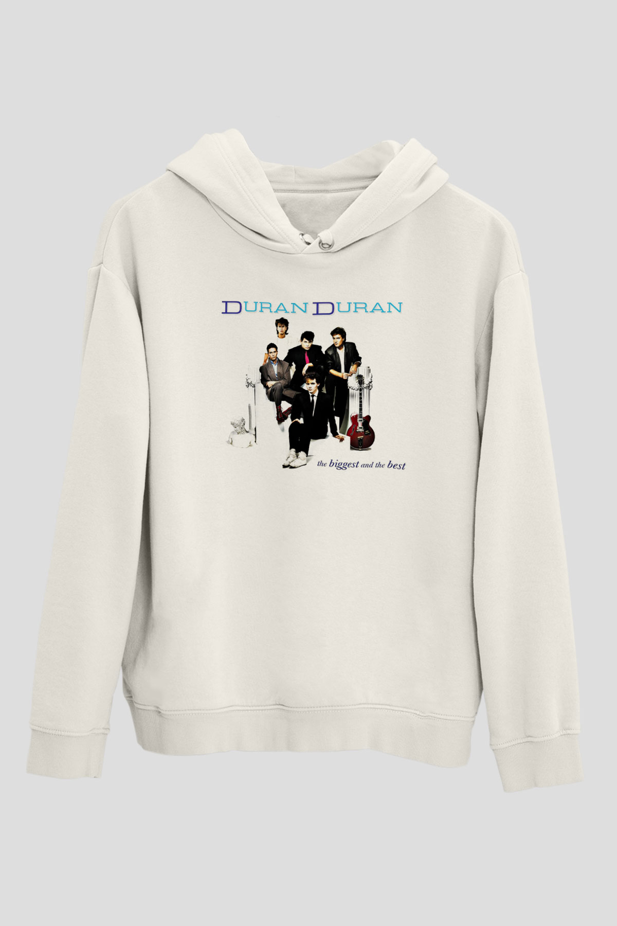 Duran Duran Baskılı Unisex Beyaz Hoodie