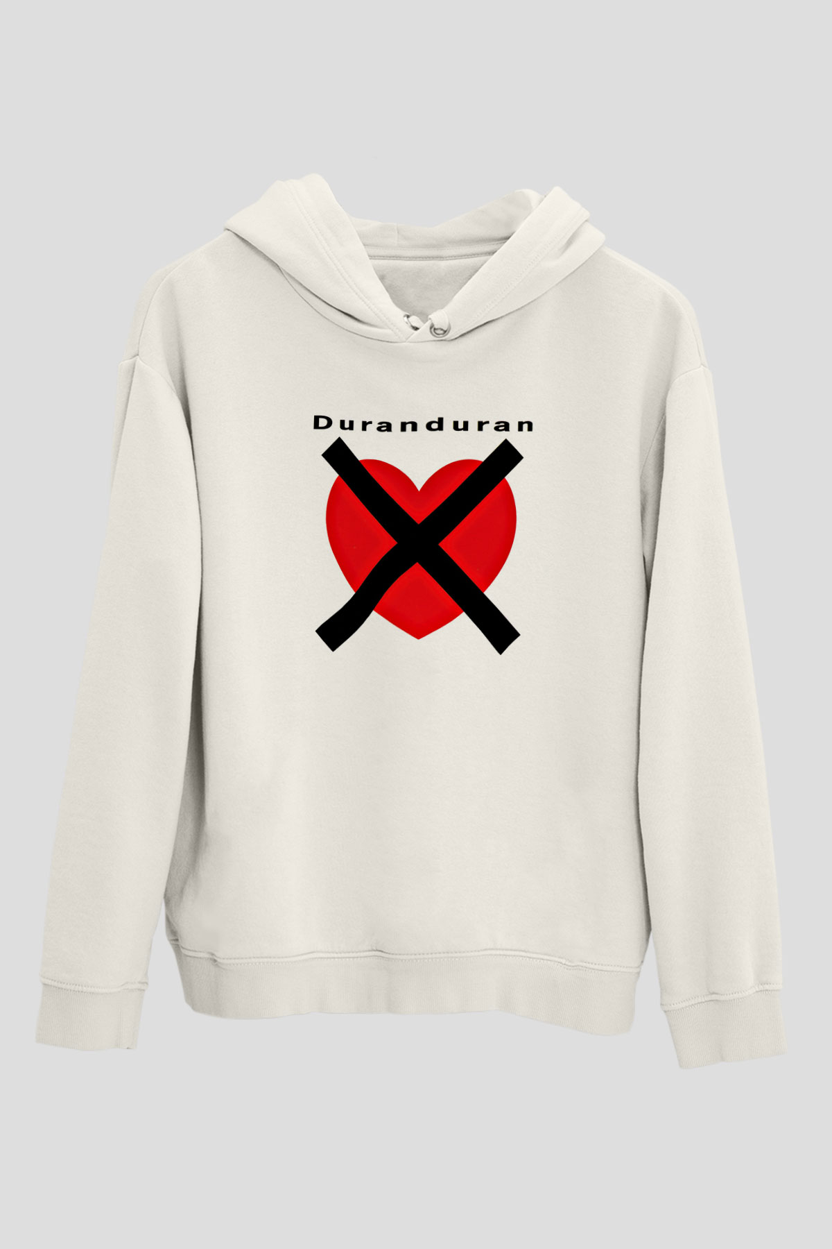 Duran Duran Baskılı Unisex Beyaz Hoodie