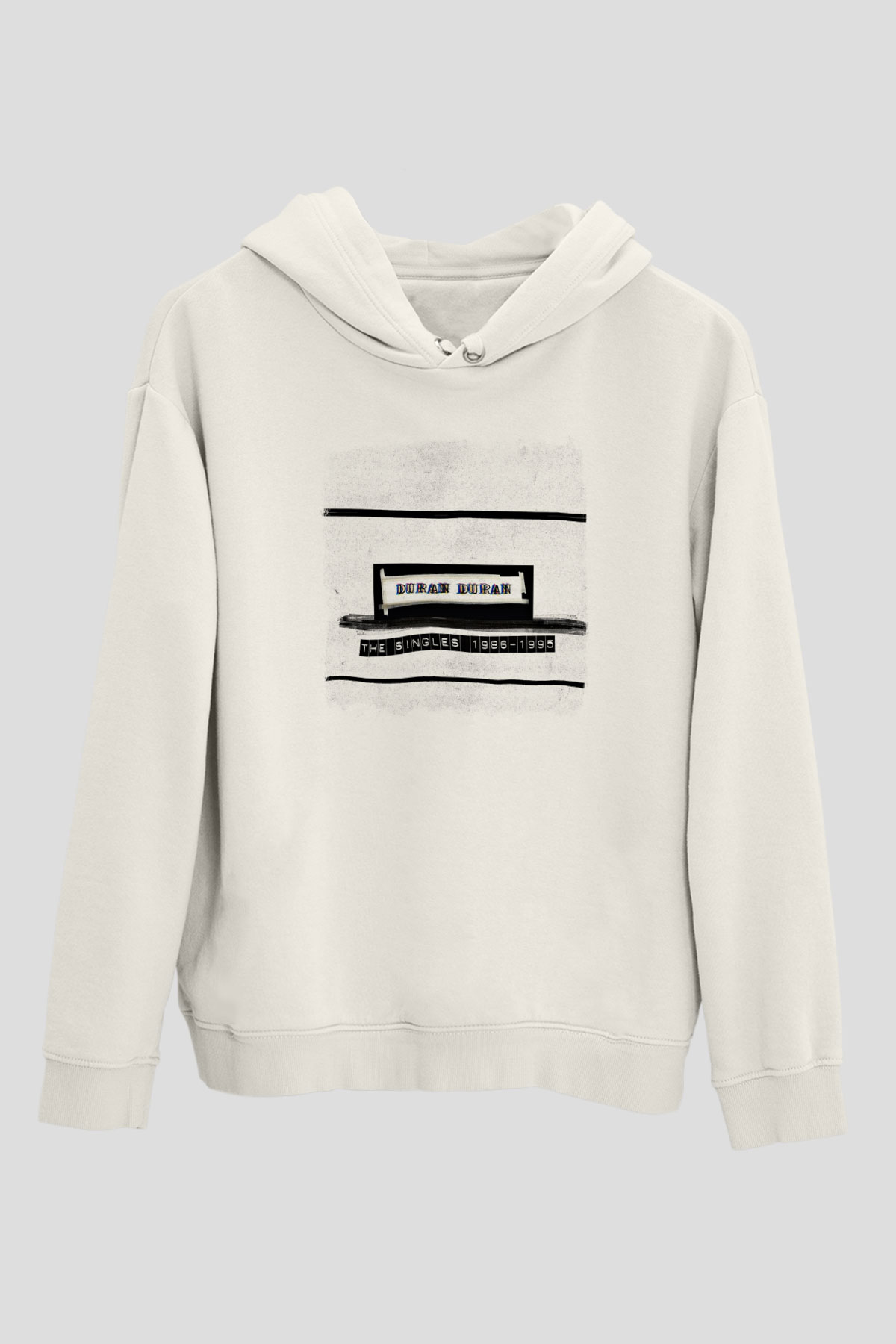 Duran Duran Baskılı Unisex Beyaz Hoodie