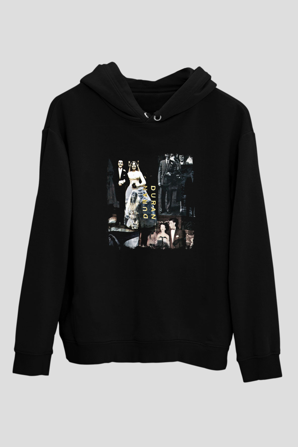 Duran Duran Baskılı Unisex Siyah Hoodie