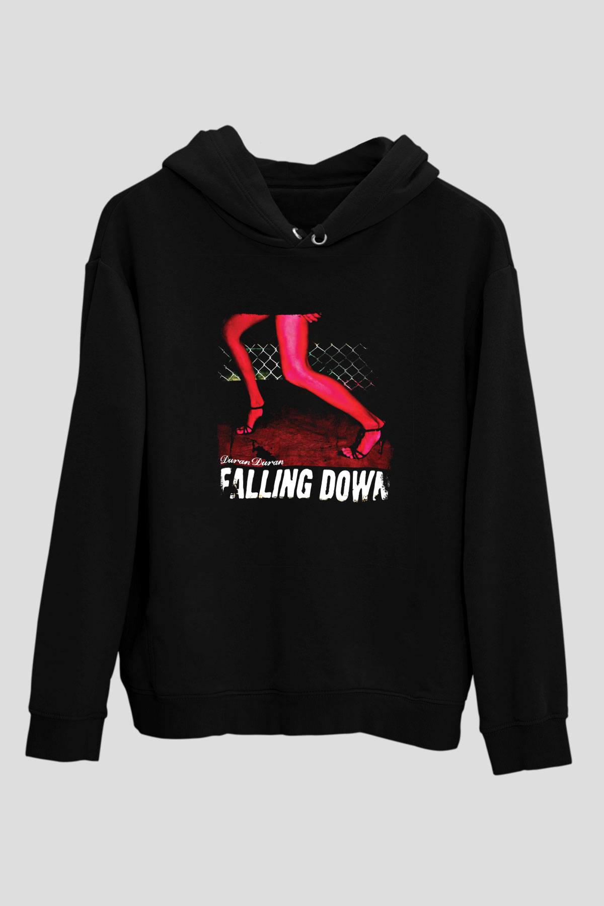 Duran Duran Baskılı Unisex Siyah Hoodie
