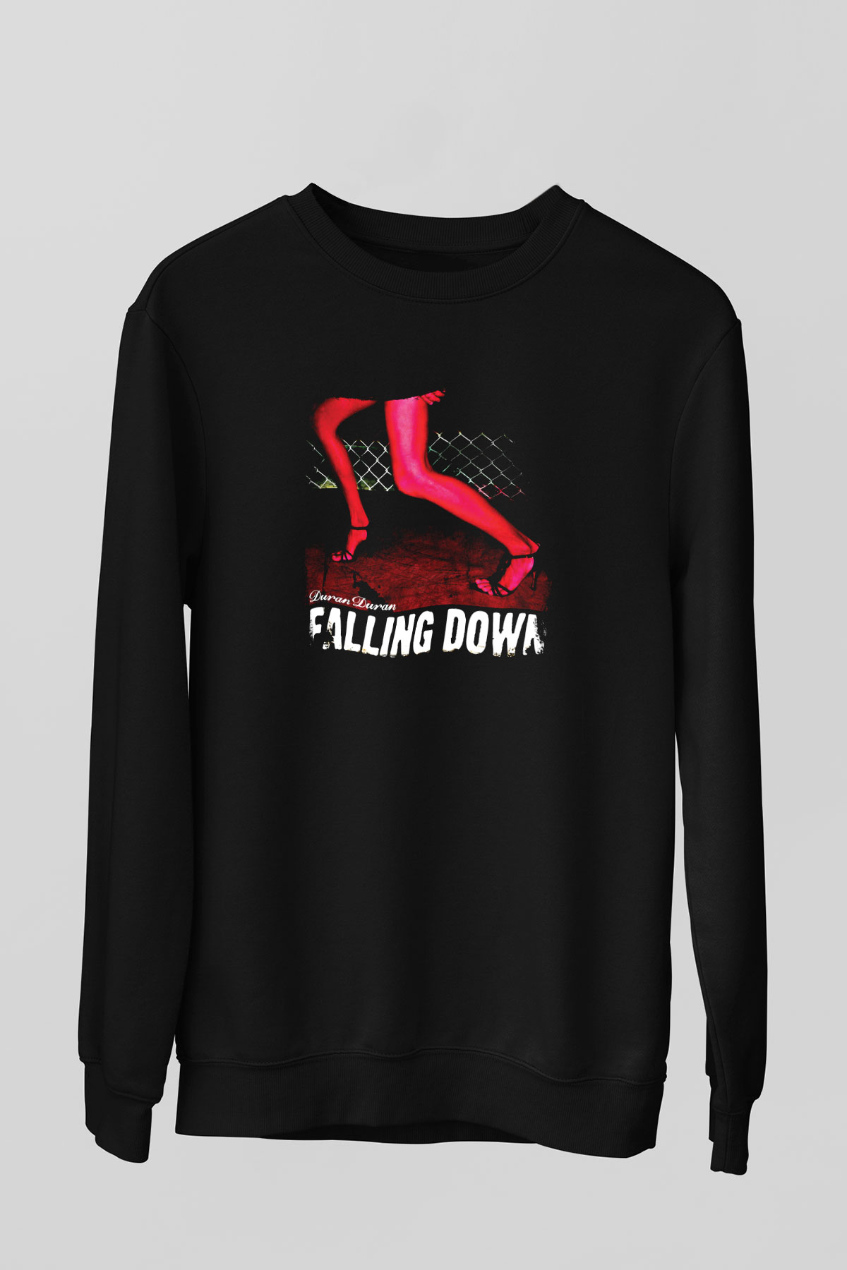 Duran Duran Baskılı Unisex Siyah Sweatshirt