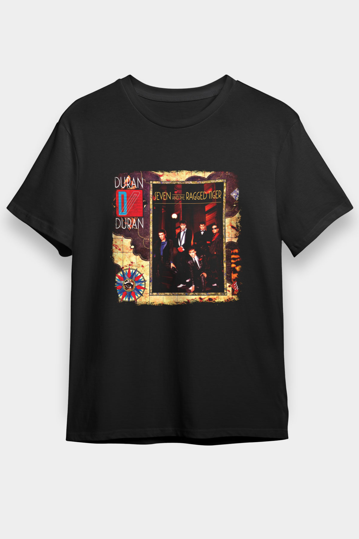 Duran Duran Baskılı Unisex Siyah Tişört