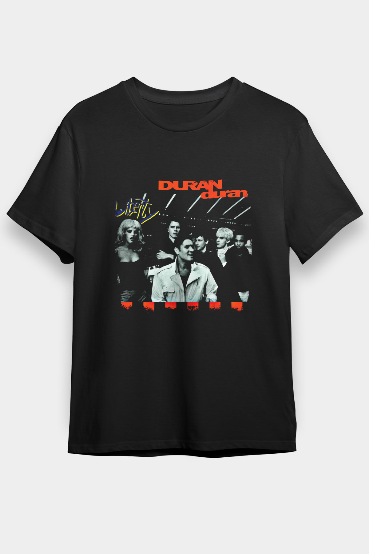Duran Duran Baskılı Unisex Siyah Tişört