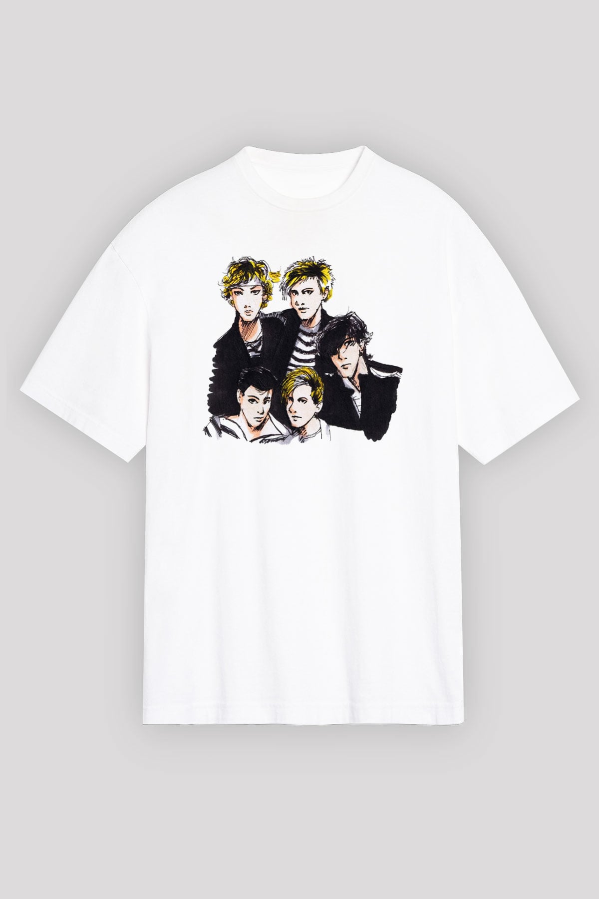 Duran Duran Beyaz Unisex Oversize Tişört T-Shirt