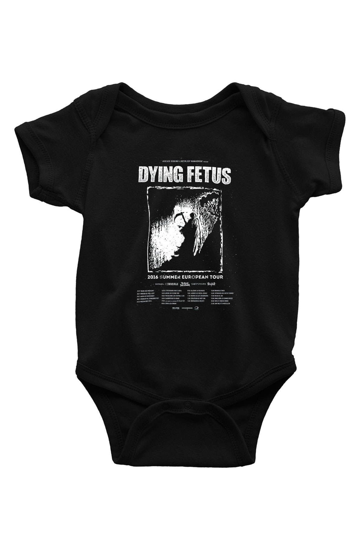 Dying Fetus Baskılı Siyah Bebek Body - Zıbın