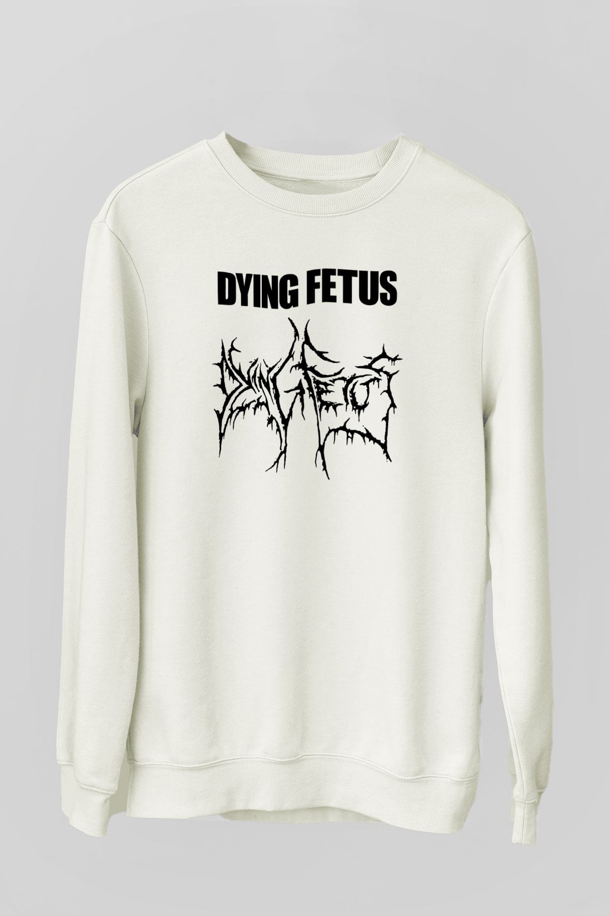 Dying Fetus Beyaz Unisex Sweatshirt