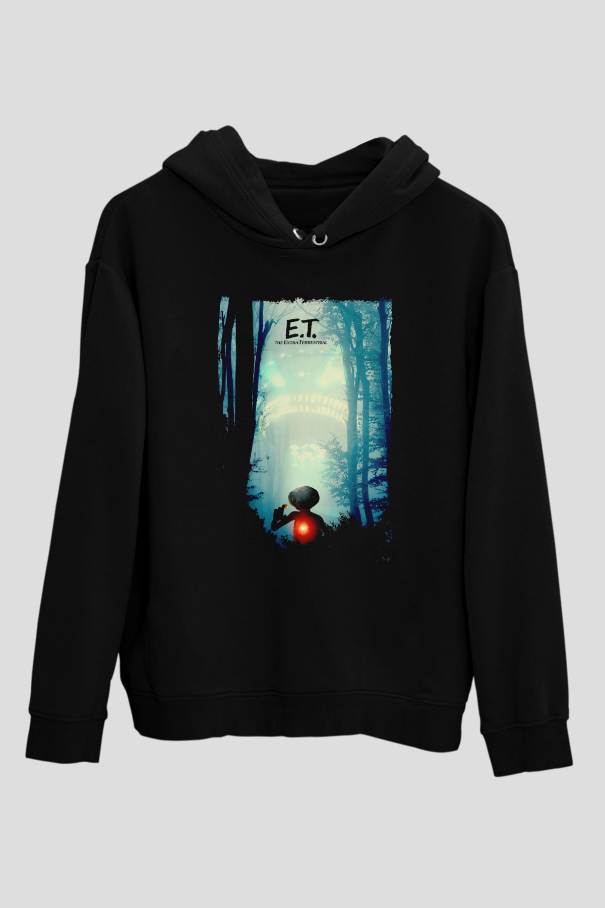 E.T. Siyah Unisex Hoodie