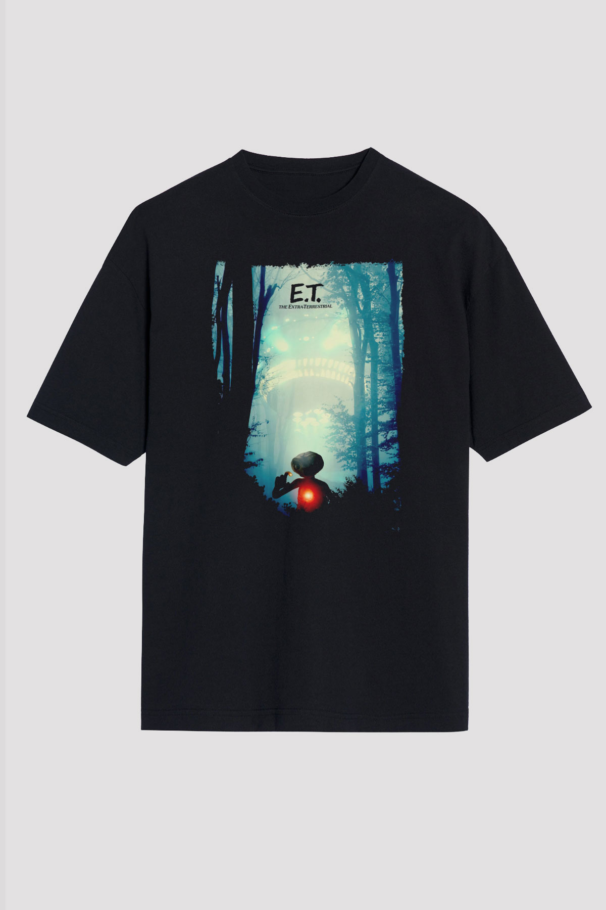 E.T. Siyah Unisex Tişört
