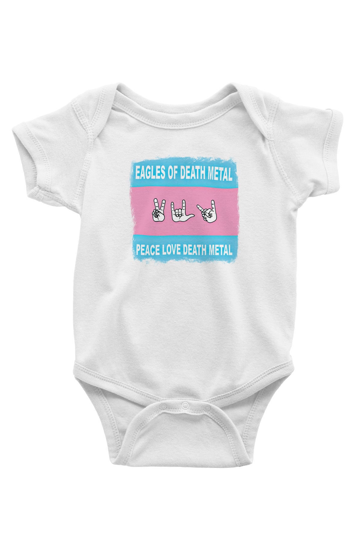 Eagles of Death Metal Baskılı Unisex Beyaz Bebek Body - Zıbın