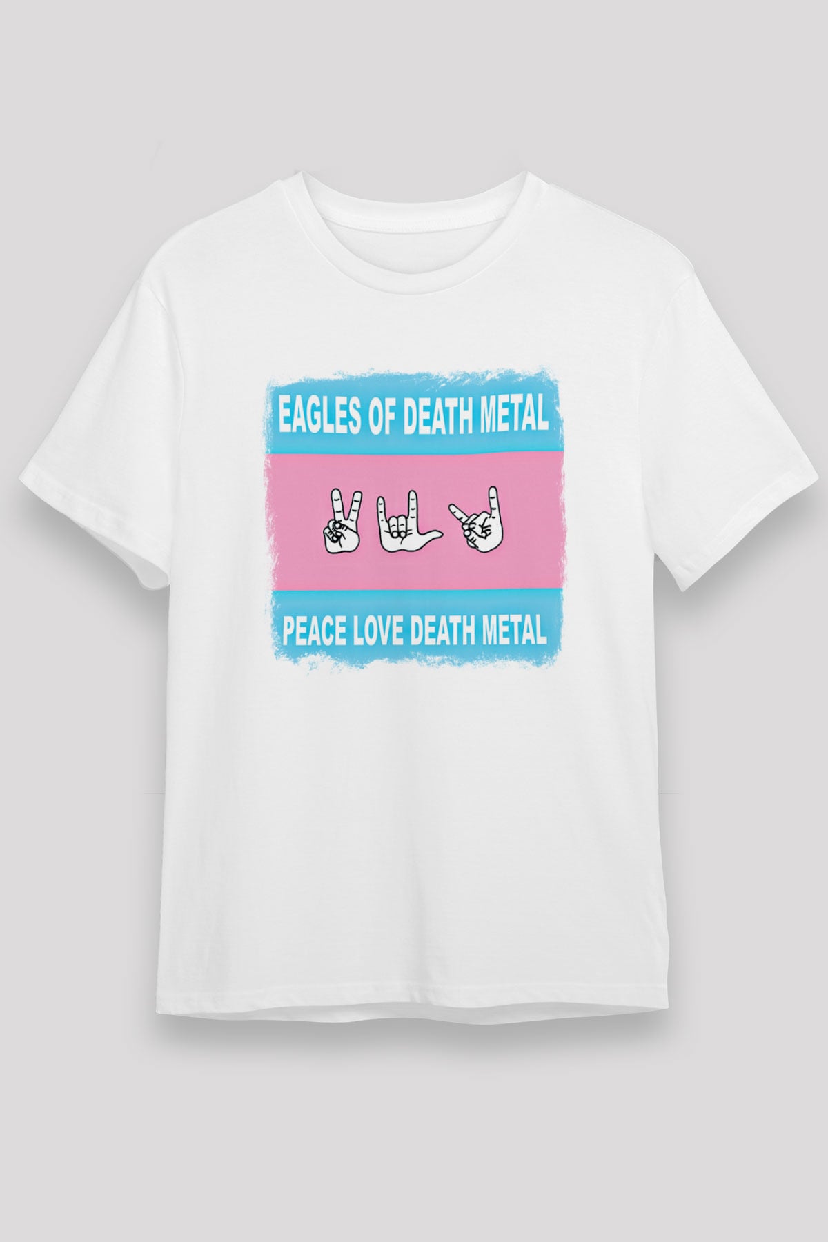 Eagles of Death Metal Baskılı Unisex Beyaz Tişört