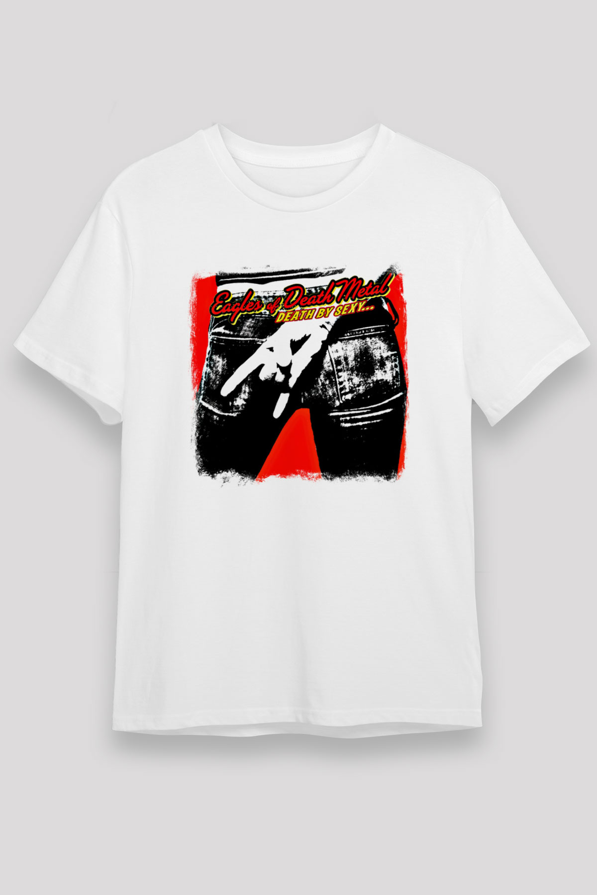 Eagles of Death Metal Baskılı Unisex Beyaz Tişört