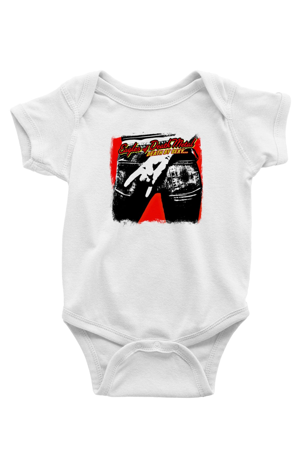 Eagles of Death Metal Baskılı Unisex Beyaz Bebek Body - Zıbın