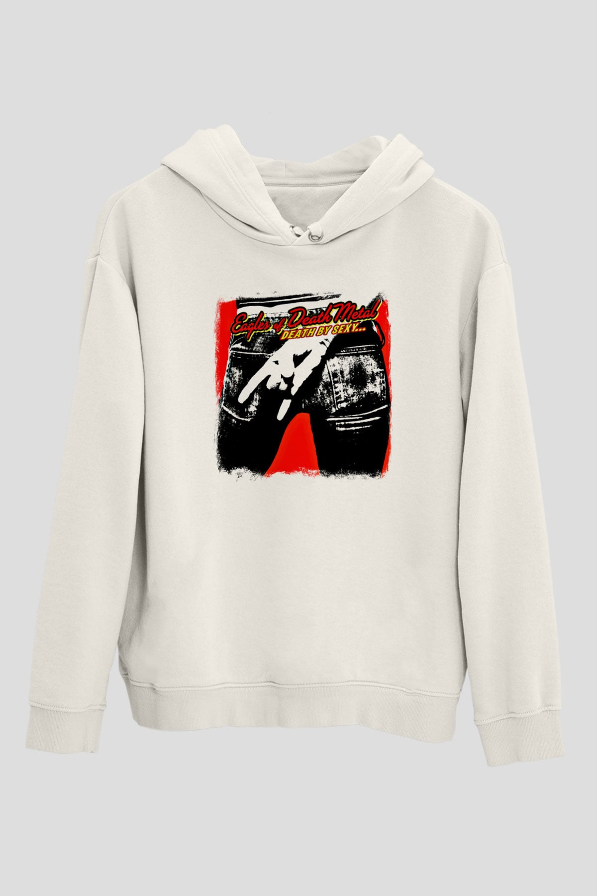 Eagles of Death Metal Baskılı Unisex Beyaz Hoodie