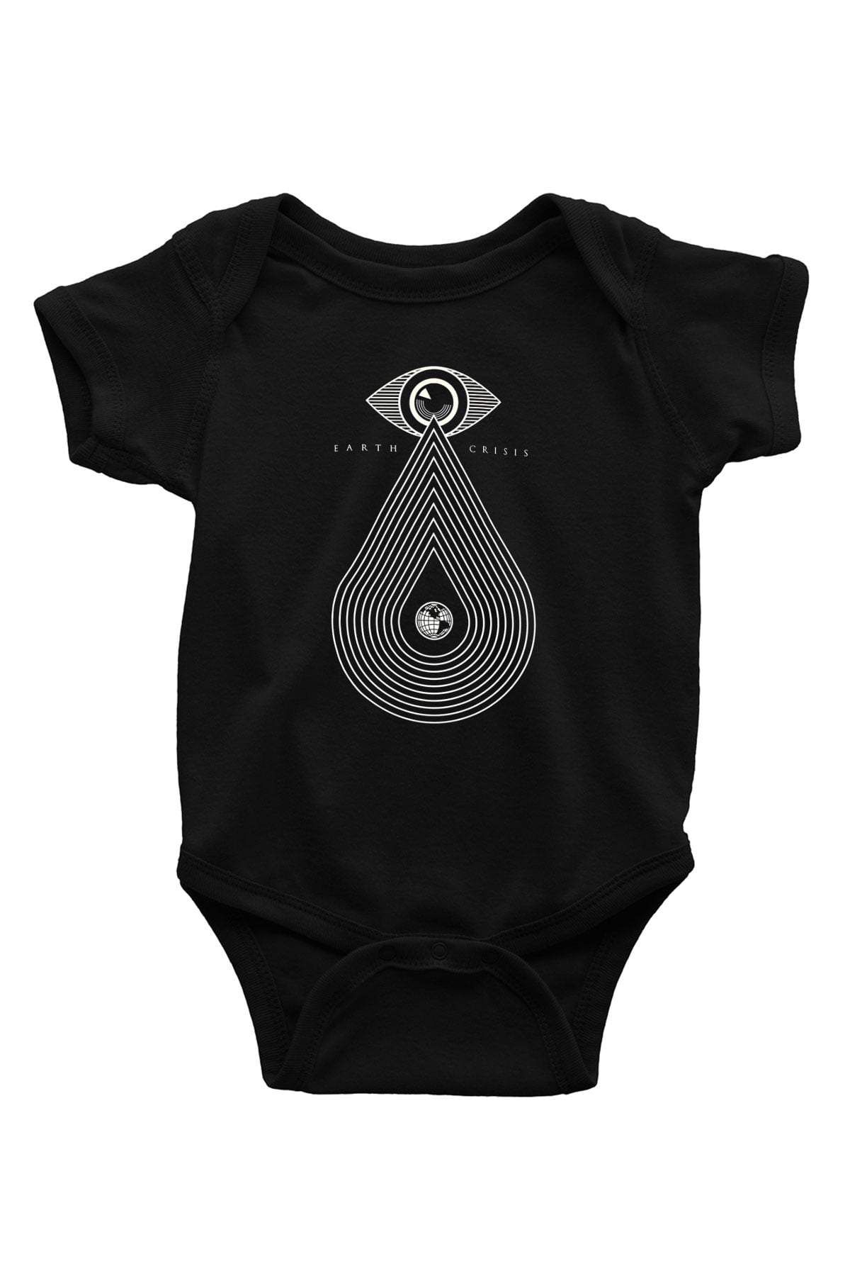 Earth Crisis Baskılı Unisex Siyah Bebek Body - Zıbın