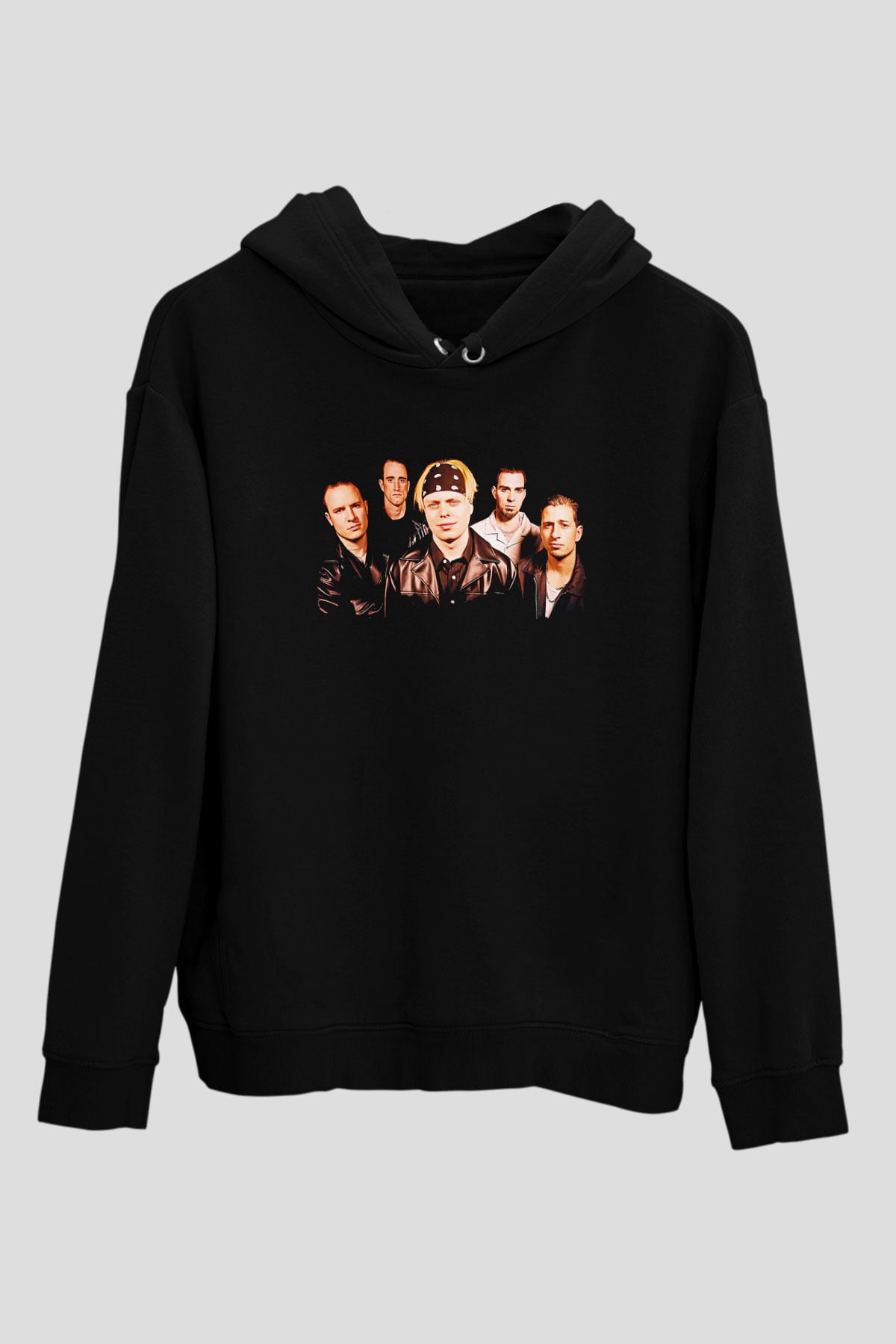 Earth Crisis Baskılı Unisex Siyah Kapüşonlu Sweatshirt