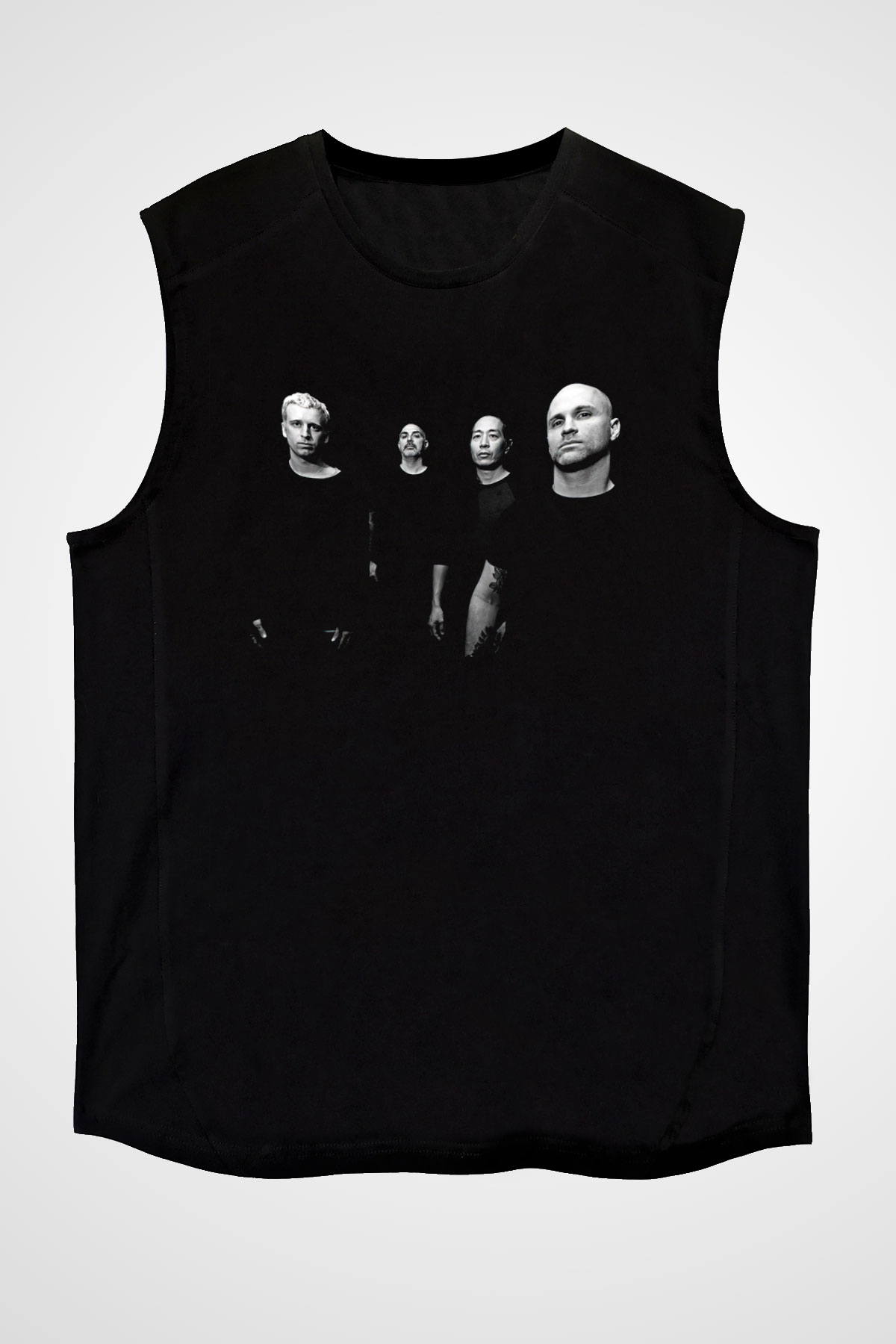 Earth Crisis Baskılı Unisex Siyah Kolsuz Tişört - Tshirt