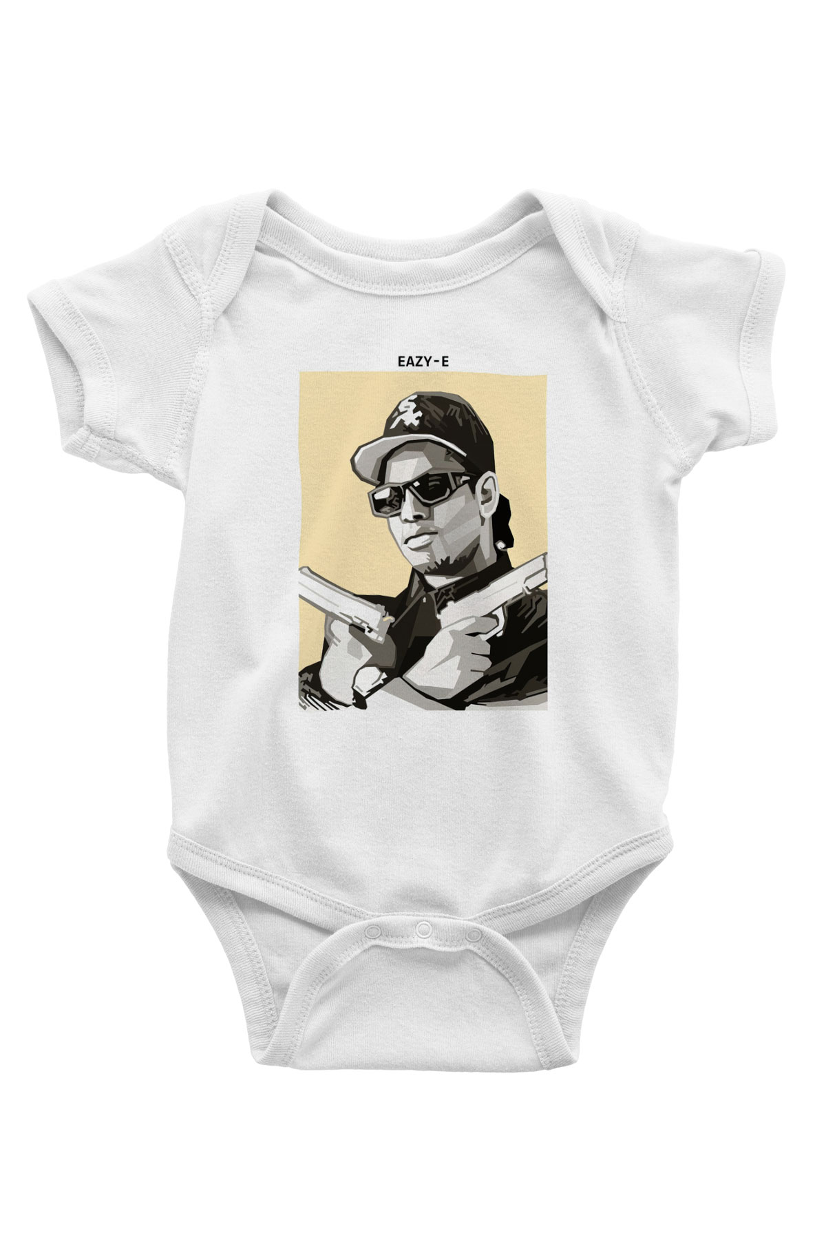 Eazy-E Beyaz Bebek Body - Zıbın
