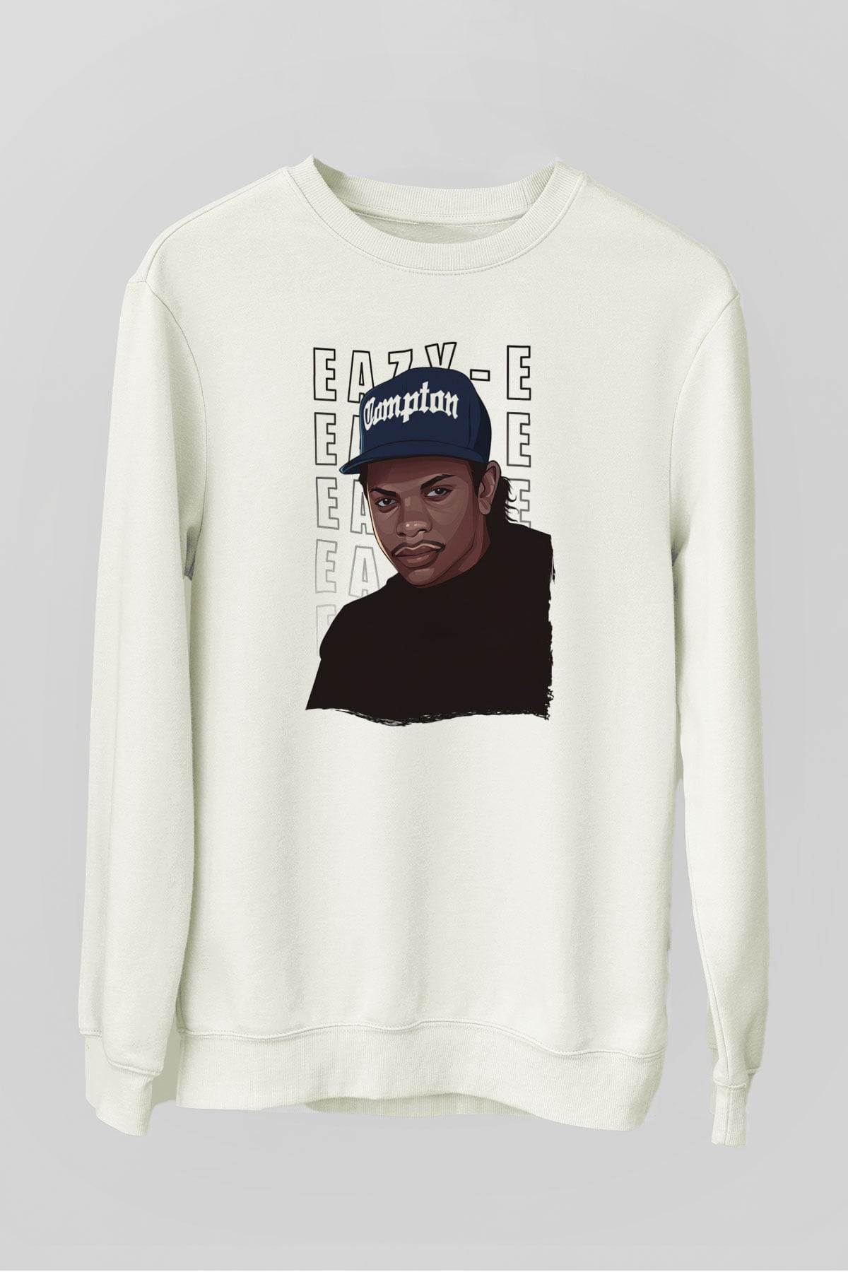 Eazy-E Beyaz Unisex Sweatshirt