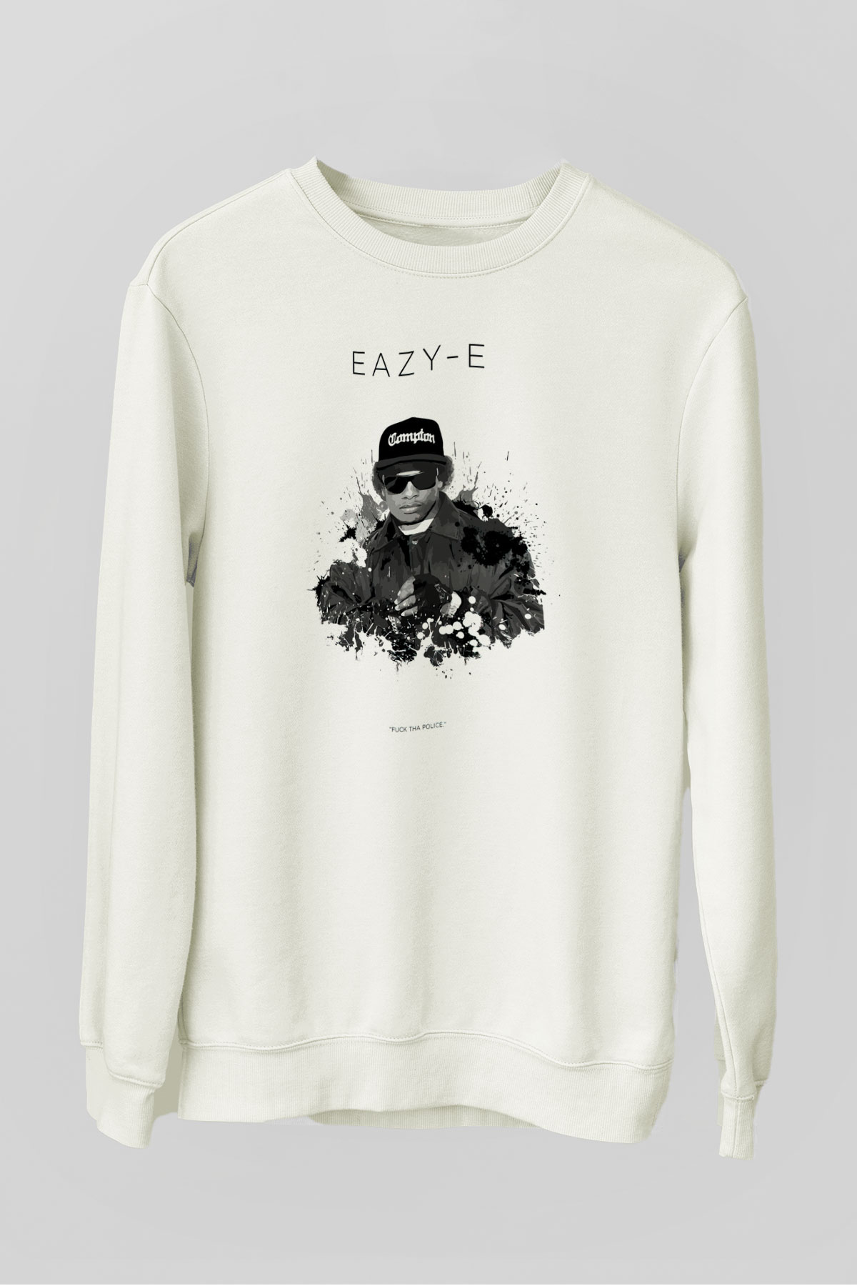 Eazy-E Beyaz Unisex Sweatshirt
