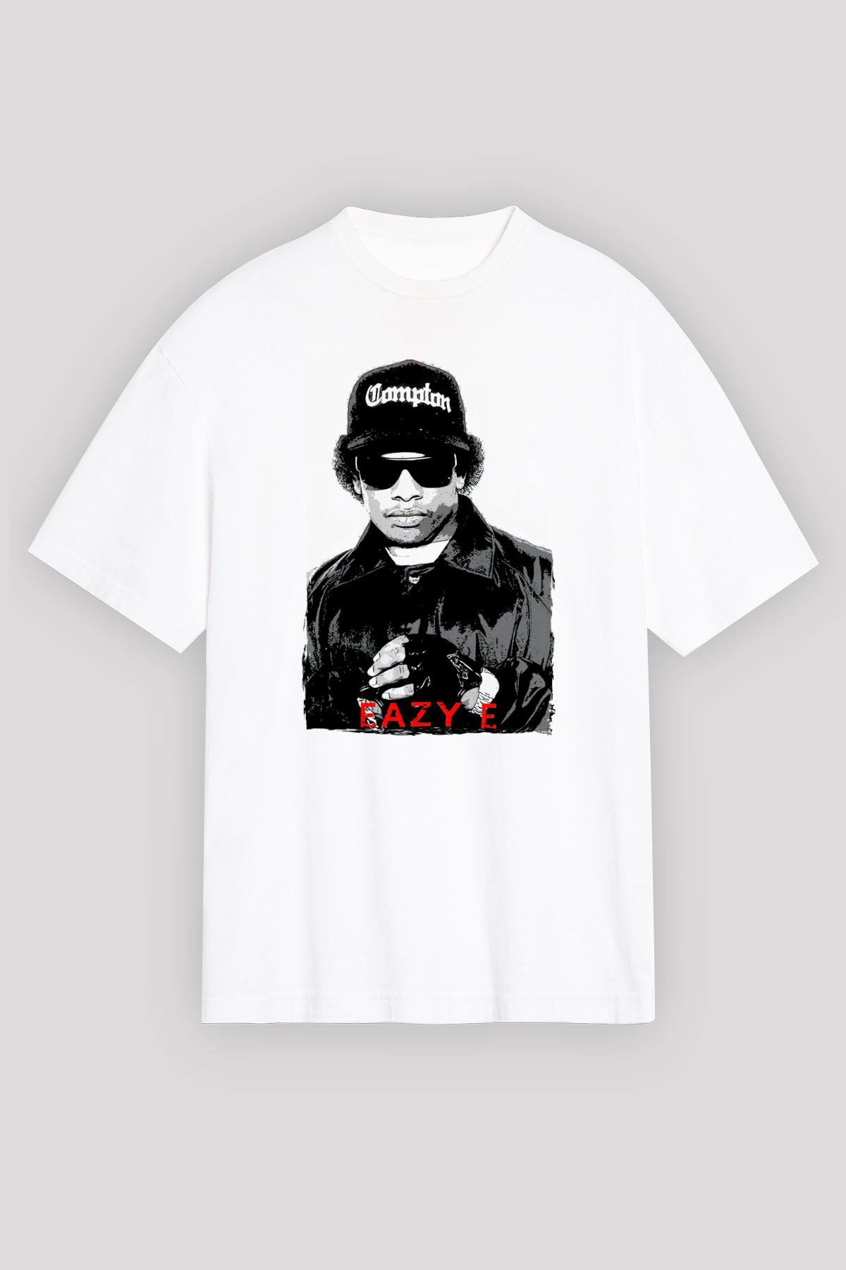 Eazy-E Beyaz Unisex Tişört T-Shirt - TişörtFabrikası