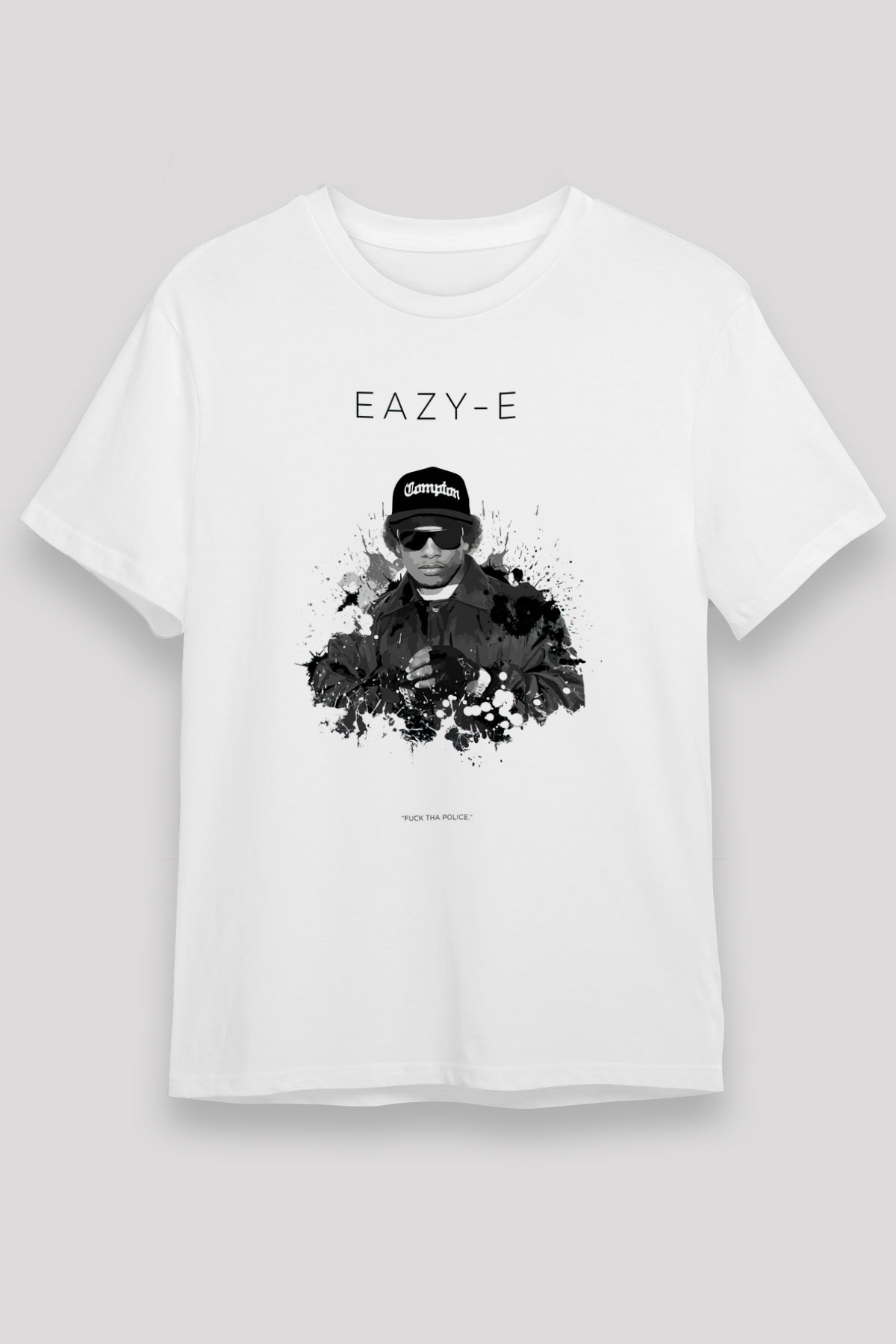 Eazy-E Beyaz Unisex Tişört T-Shirt - TişörtFabrikası